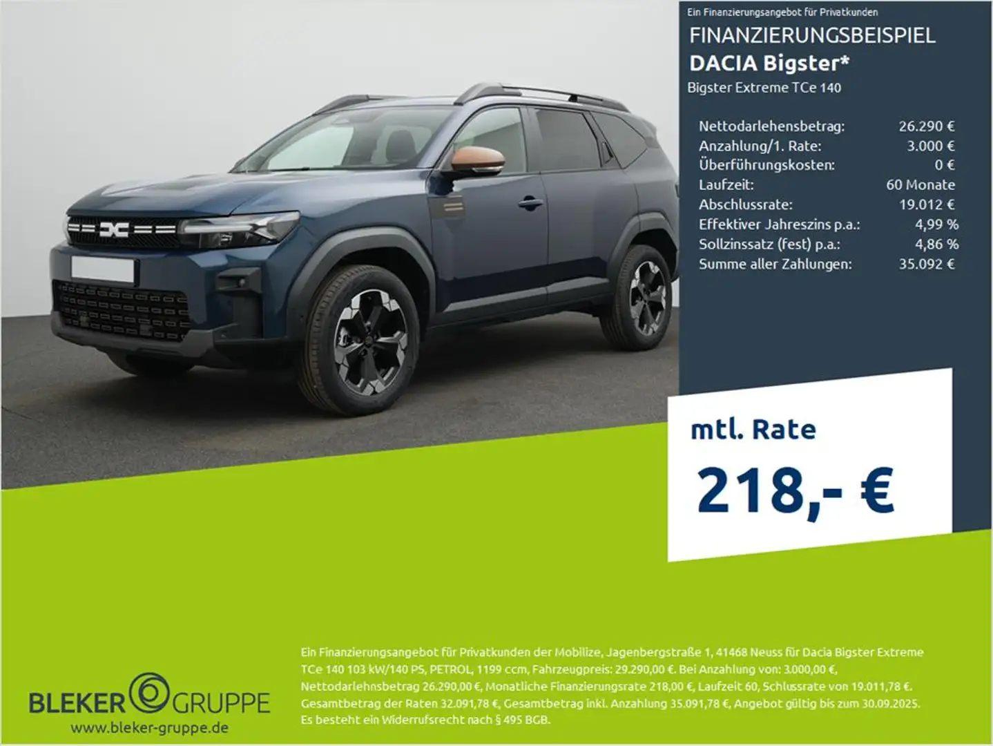 Dacia Bigster Bigster Extreme TCe 140 Azul - 1