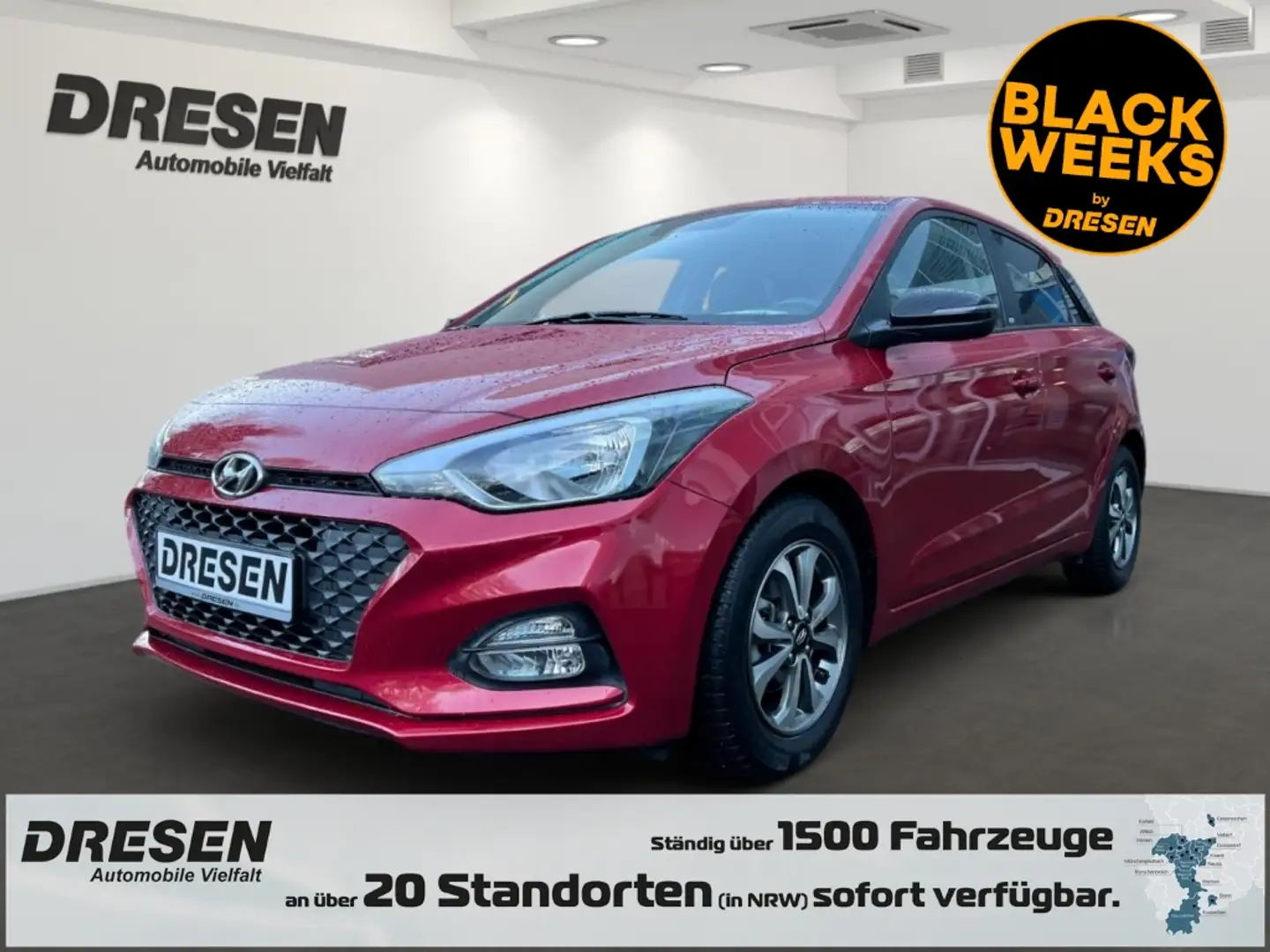 Hyundai i20 1.2 YES! Klima DAB SHZ LenkradHZG Spurhalteass. Al Rood - 1