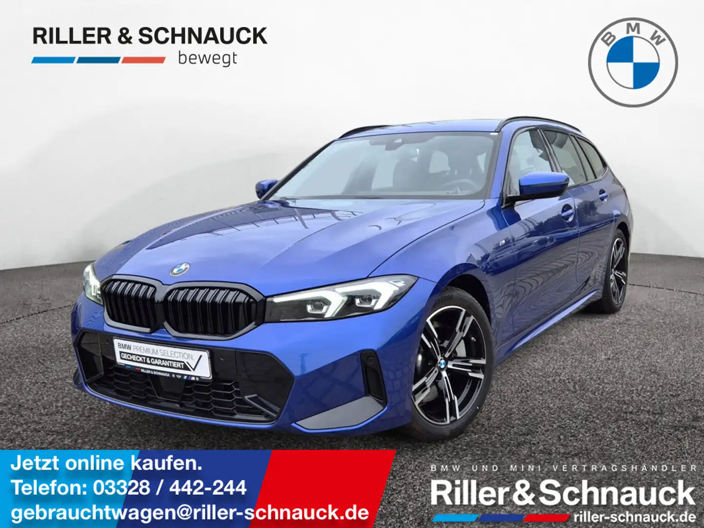 BMW 330 i Touring xDrive M-Sport ACC+KAM+LED+NAVI+ Blau - 1