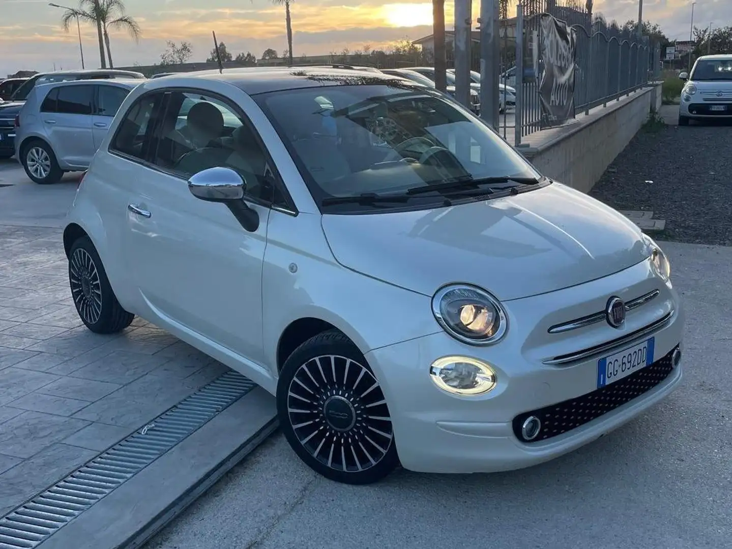 Fiat 500 500 1.2 LOUNGE Blanc - 1