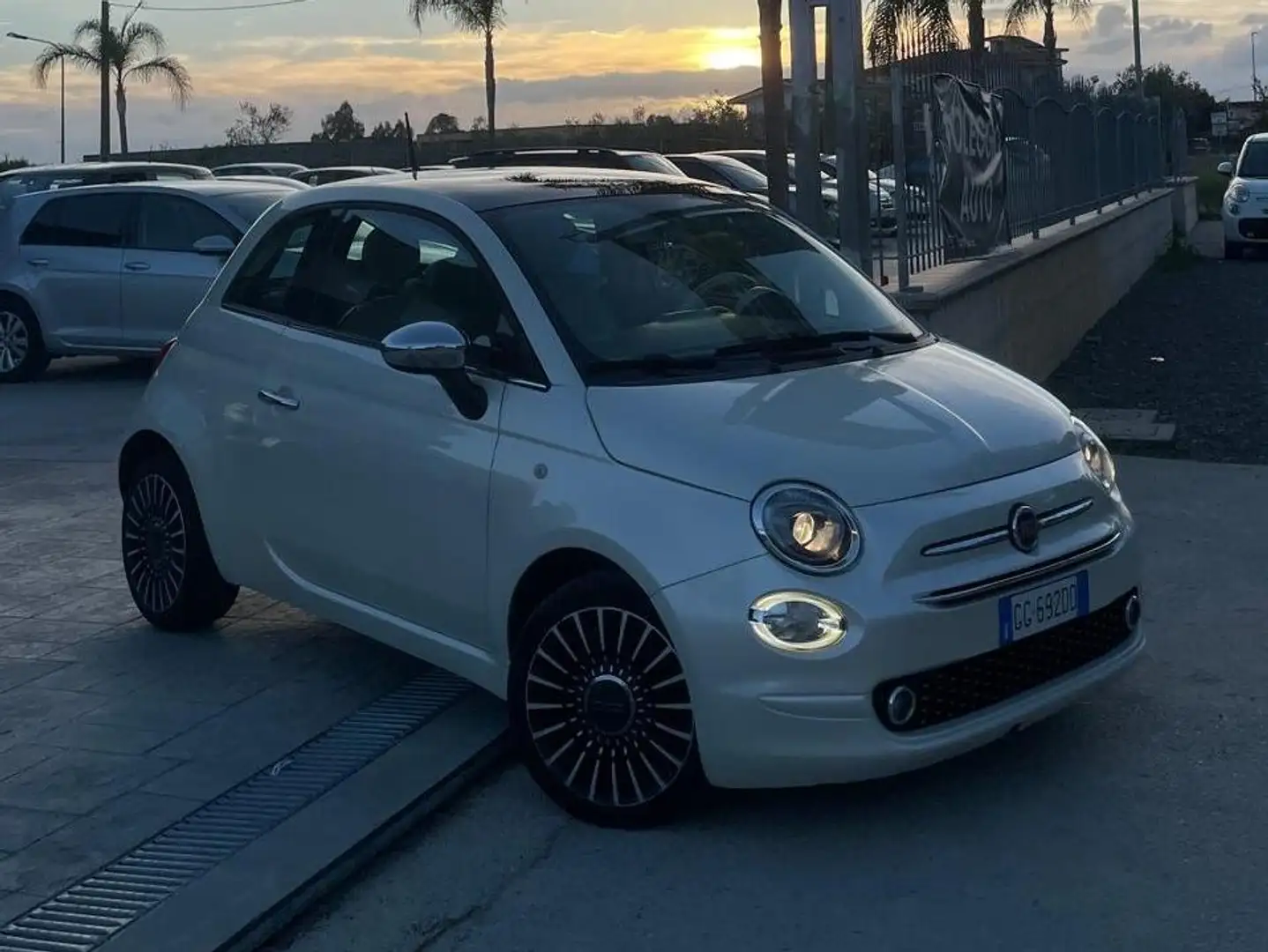 Fiat 500 500 1.2 LOUNGE Blanc - 2