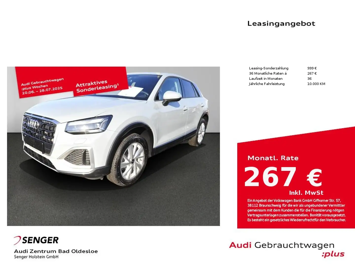 Audi Q2 advanced 30 TDI Matrix LED AHK Infotainment Grau - 1