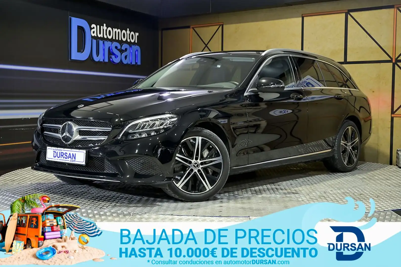 Mercedes-Benz C 300 e Estate Negro - 1