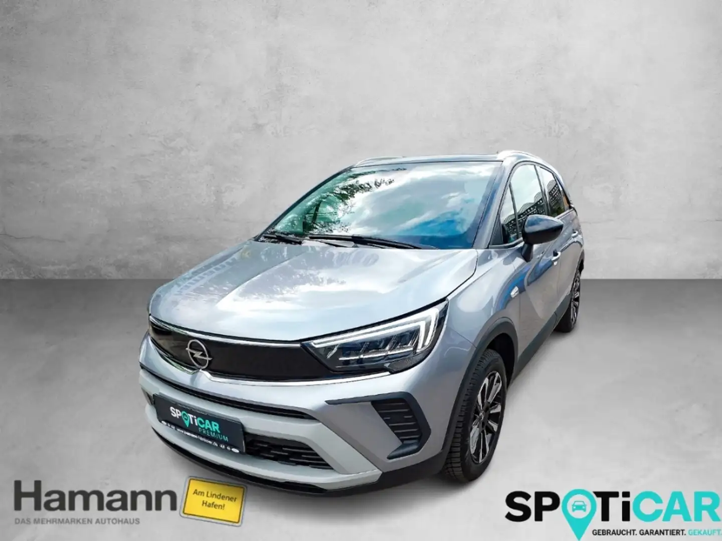 Opel Crossland Elegance 1.2 Turbo Automatik Panoramadach Kamera A Grau - 1