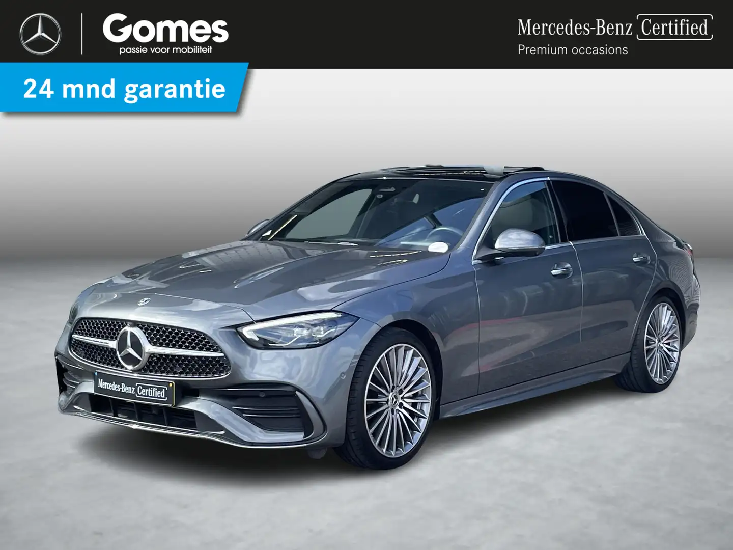 Mercedes-Benz C 180 AMG | Panoramadak | Head-Up Display Grijs - 1
