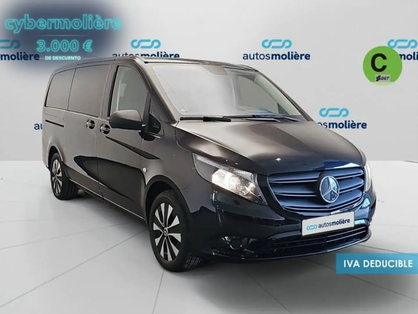 Mercedes-Benz V 220 220d Compacto Rise 7G Tronic Zwart - 2