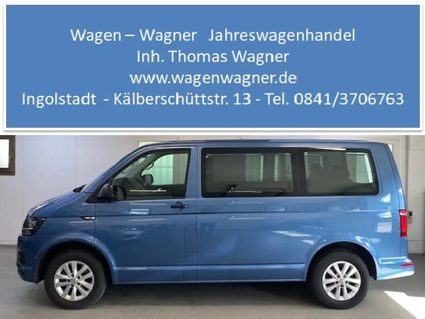 Volkswagen T6 Multivan Multivan 2.0 TSI 150PS 1.Hand unfallfrei Klima AHK Blau - 1
