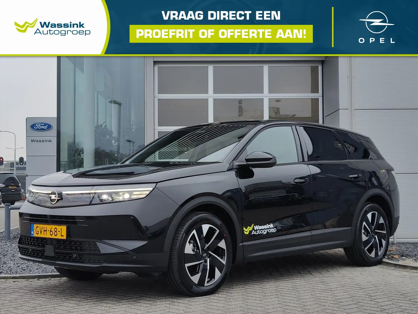 Opel Grandland 1.2 Turbo Hybrid 136pk eDCT GS | Automaat | Climat Zwart - 1