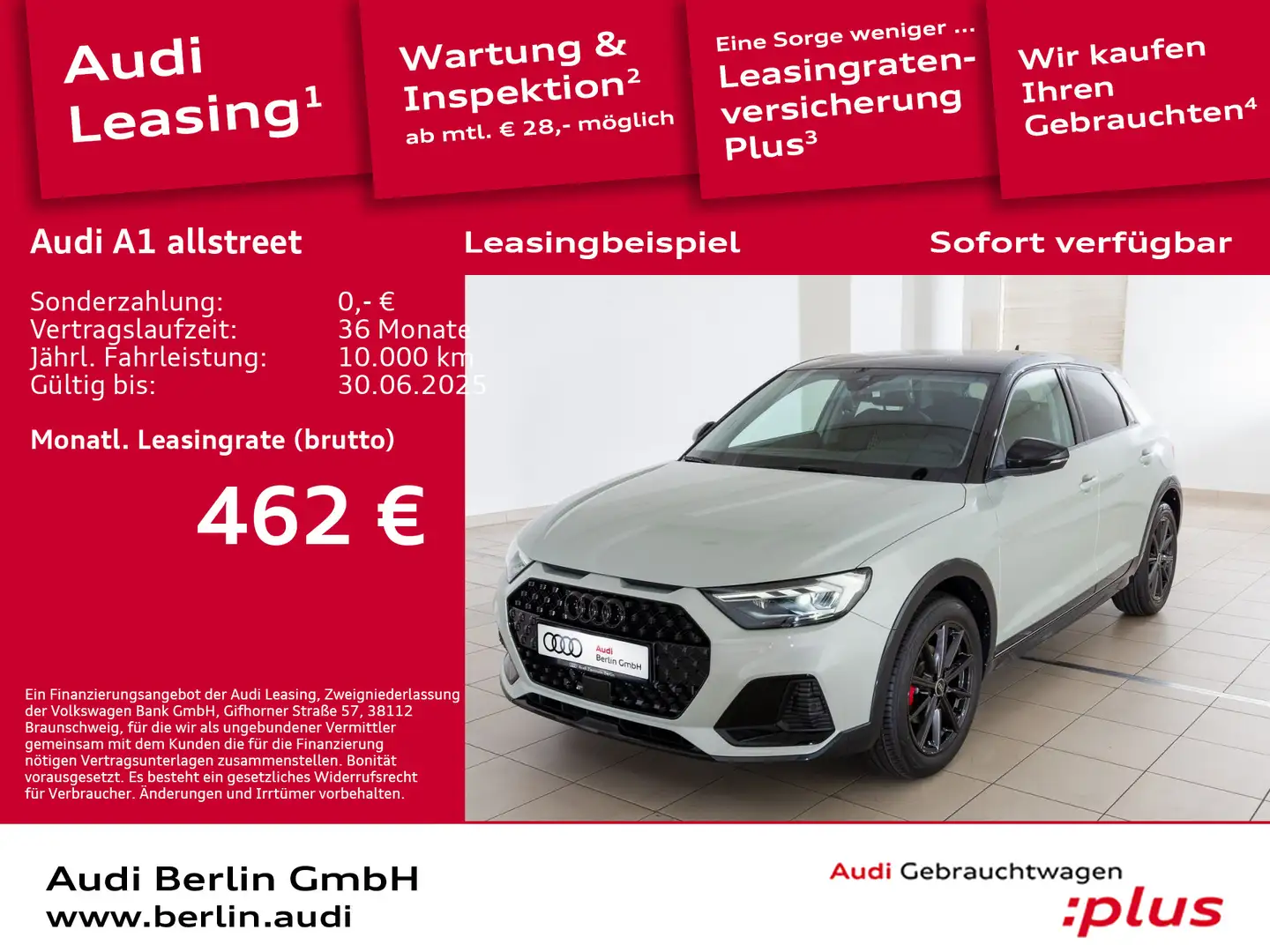 Audi A1 30 TFSI S tronic Silber - 1