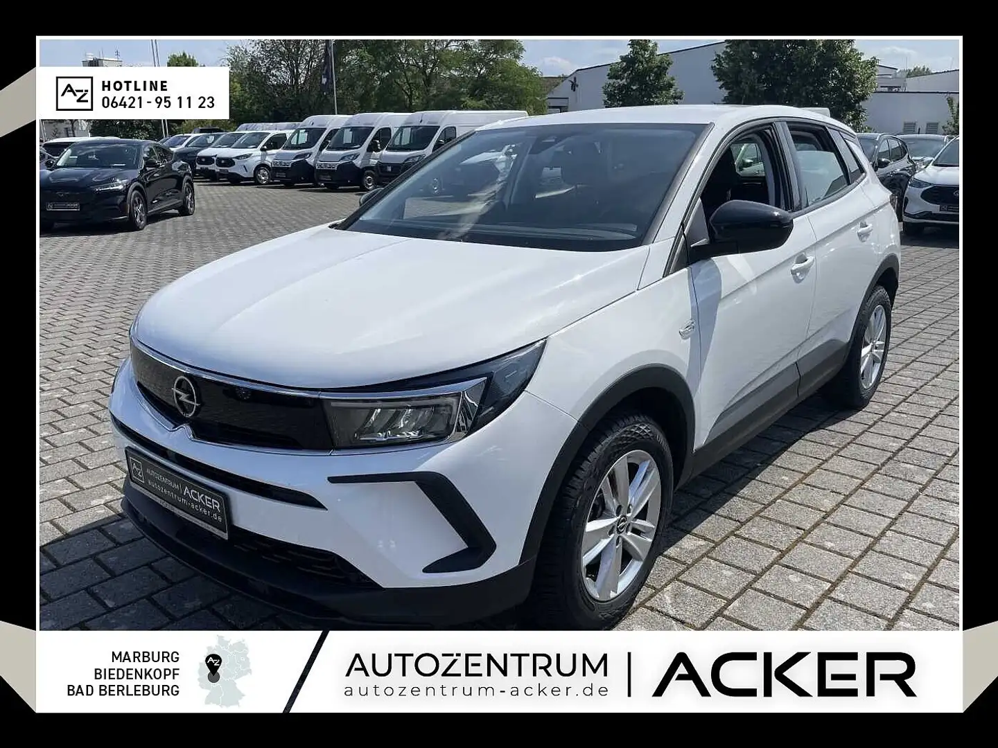 Opel Grandland 1.2 DI Enjoy PDC/GJR/Klima Weiß - 1