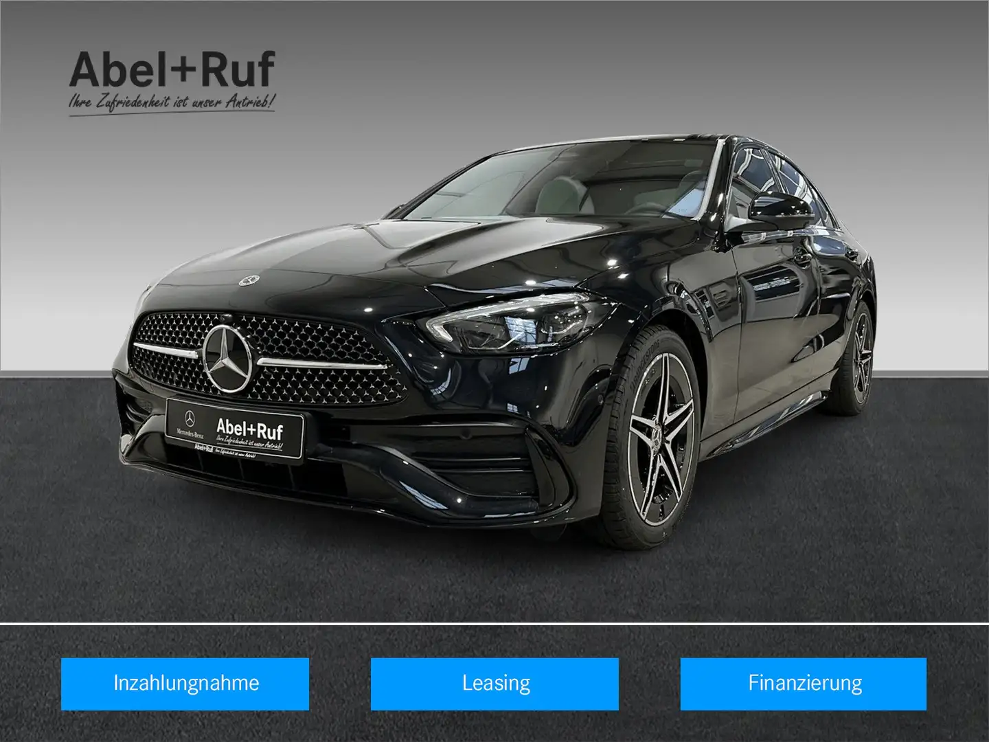 Mercedes-Benz C 200 d AMG+LED+DIST+NIGH+Pano+Memo+Amb+Totw+360 Černá - 1