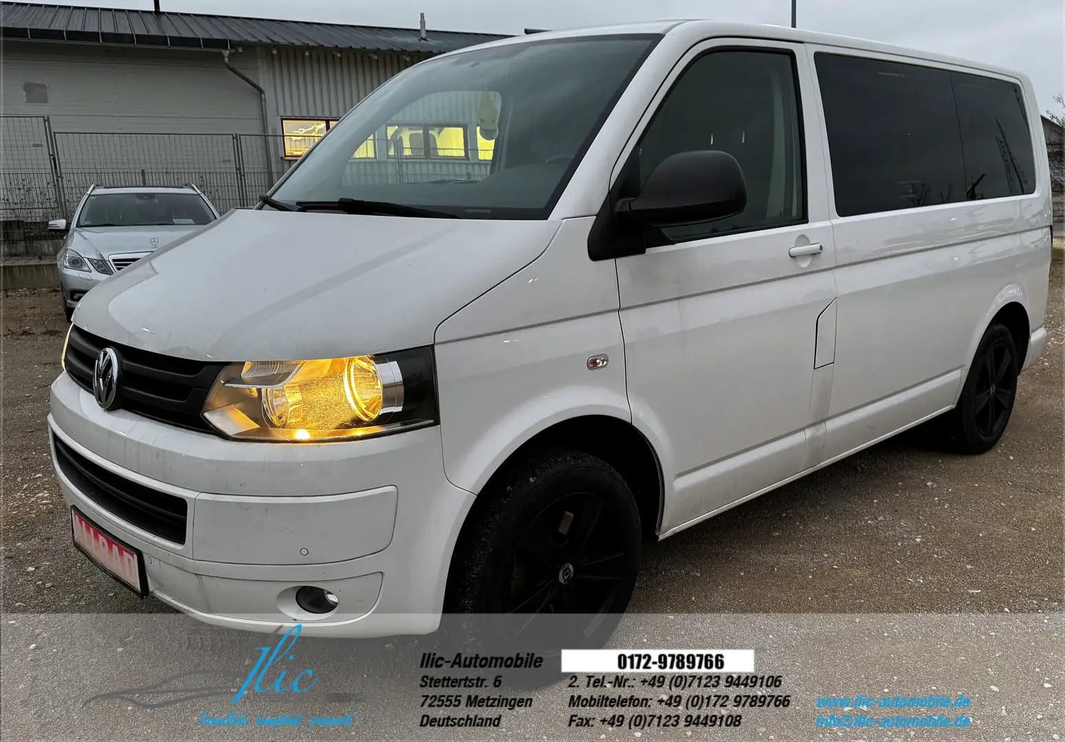 Volkswagen T5 Transporter 4Motion/9-Sitzer/Standheizung/PDC/ALU/AHK/KLima Blanc - 1