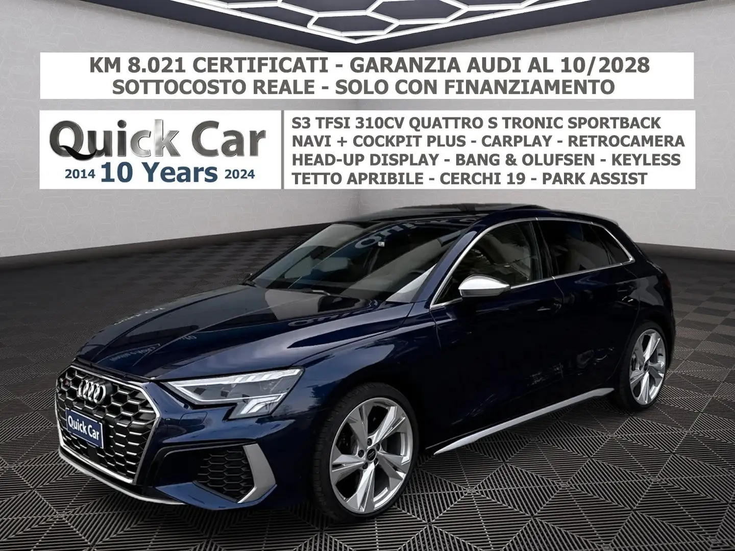 Audi S3 Sportback quattro s-tronic GARANZIA AUDI 10/2028 ! Blau - 1