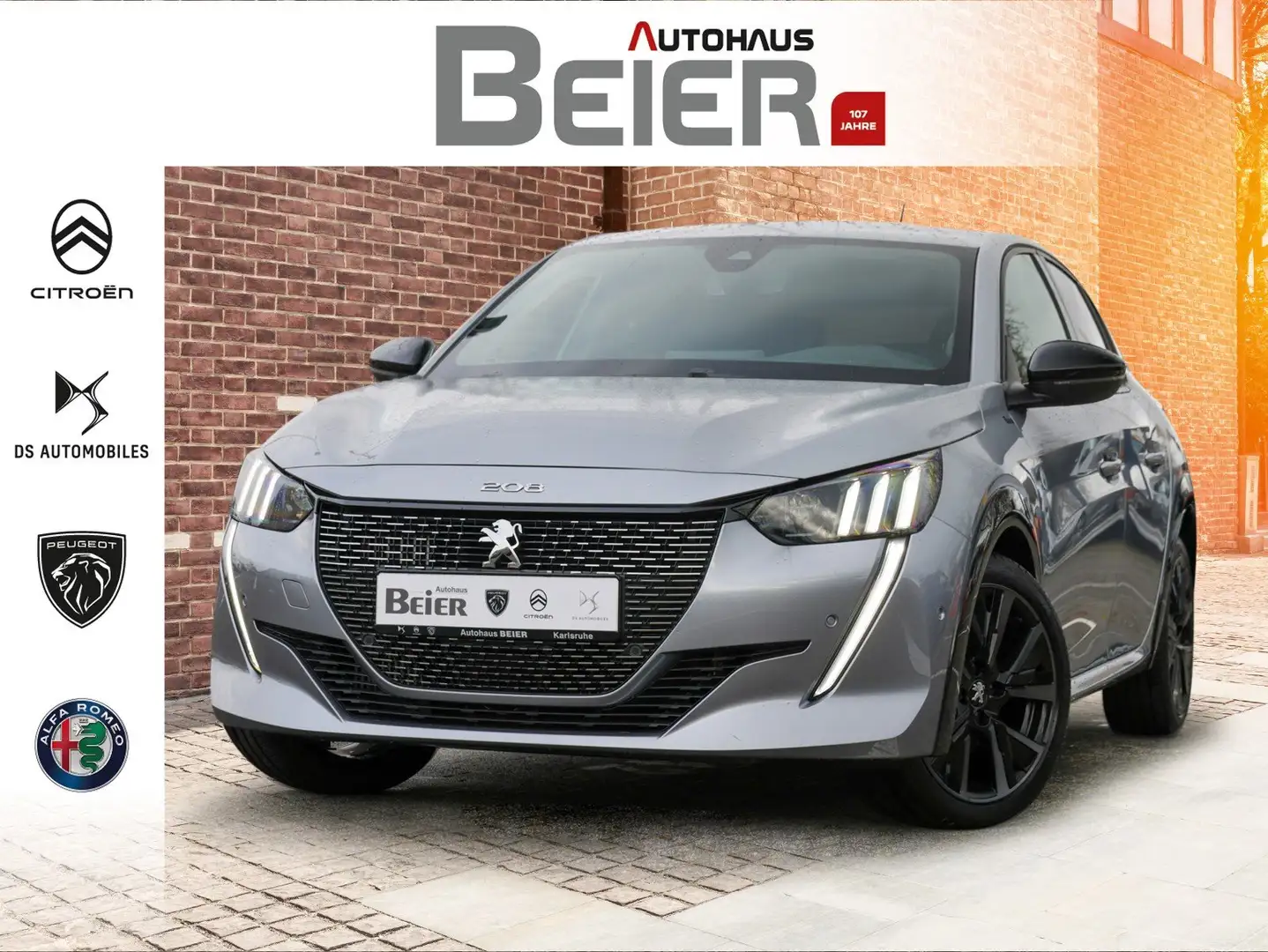 Peugeot 208 1,2 PureTech 101 GT Sitzh./ Kam/ Klimaau. Grau - 1