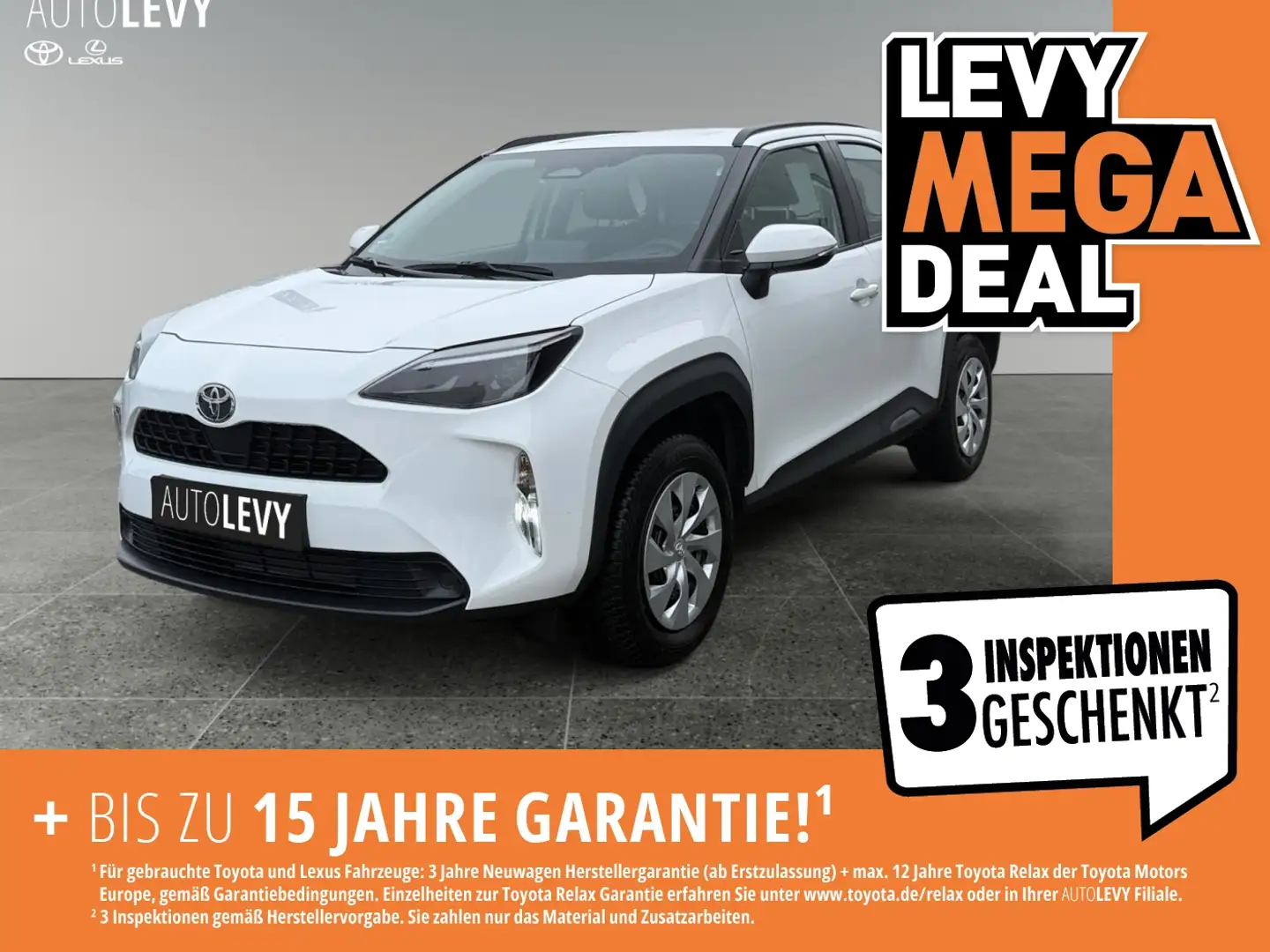 Toyota Yaris Cross 1.5 E Business Edition ++KlimaA+LED++ Weiß - 1