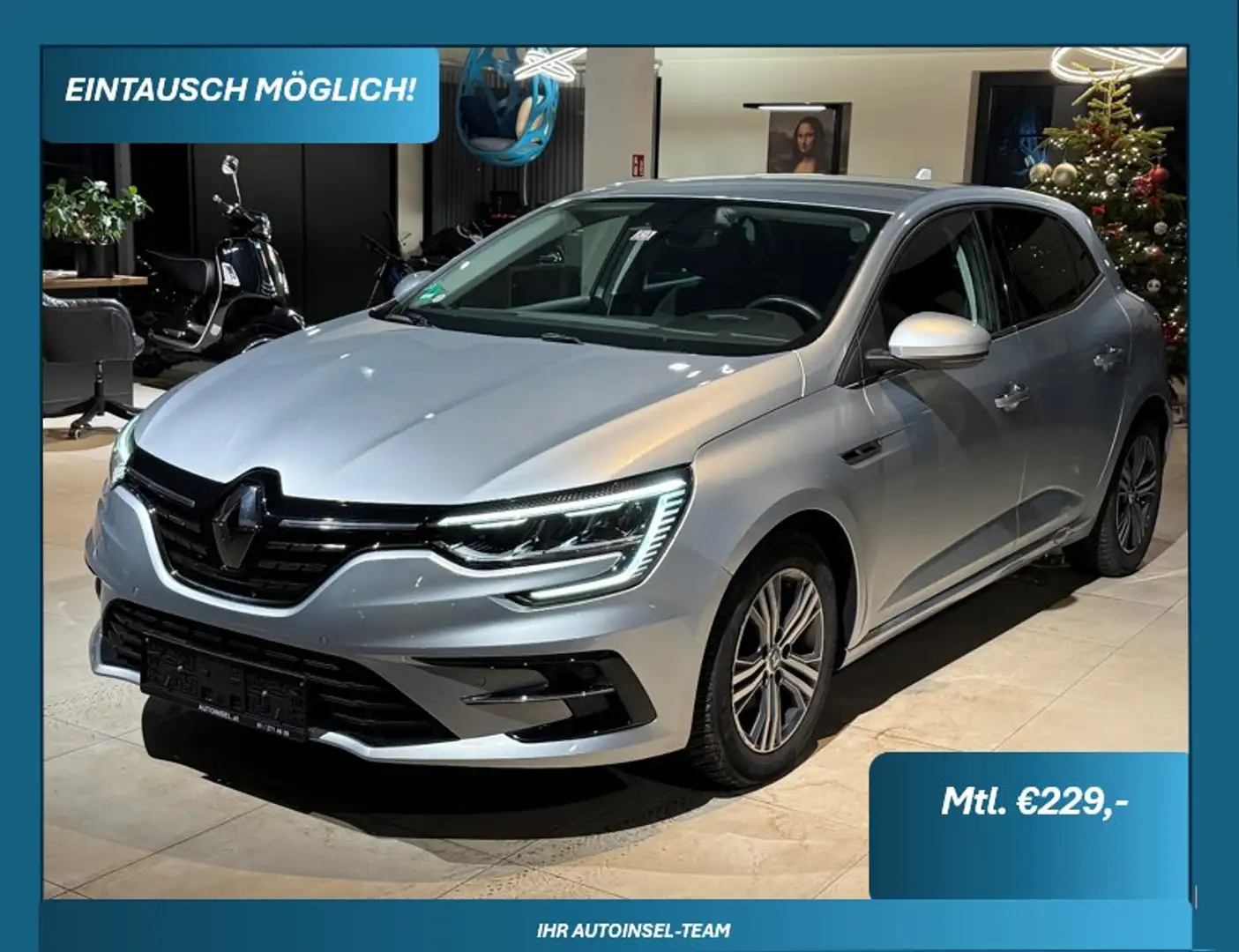 Renault Megane Intens Aut. Head-Up+Ambiente+Navi+Kamera Grau - 1