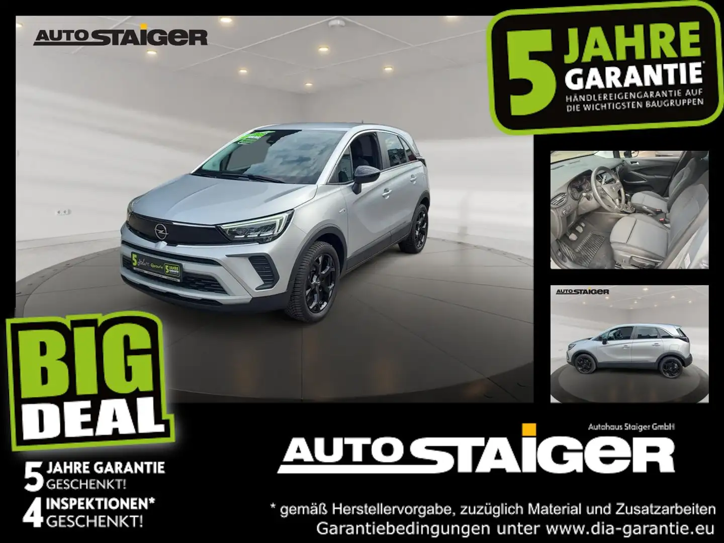 Opel Crossland 1.2 Turbo Allwetter*Sitzheizg*Parksens Gris - 1