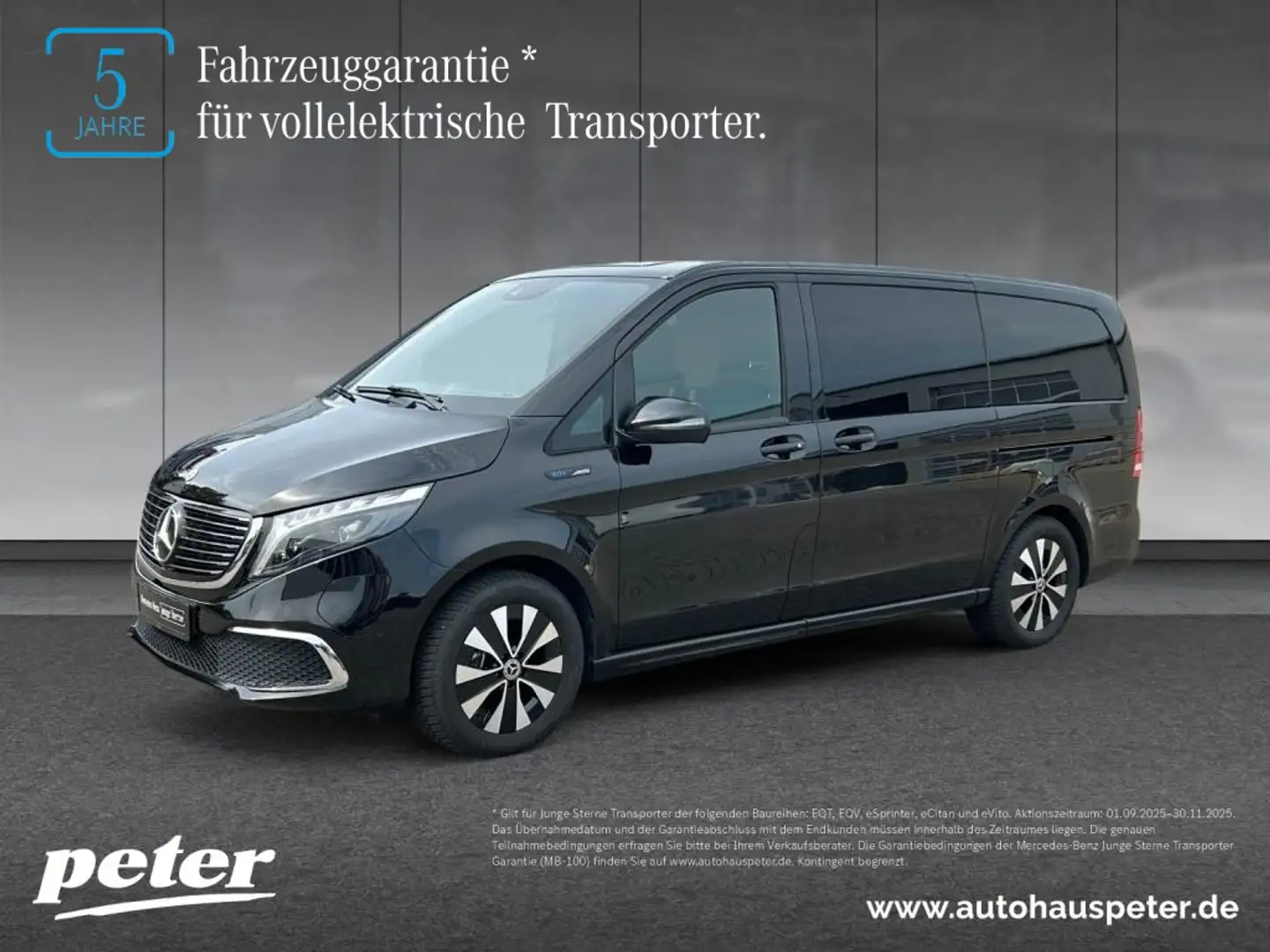 Mercedes-Benz EQV 300 Lang LED+Schiebetüren elektrisch Noir - 1