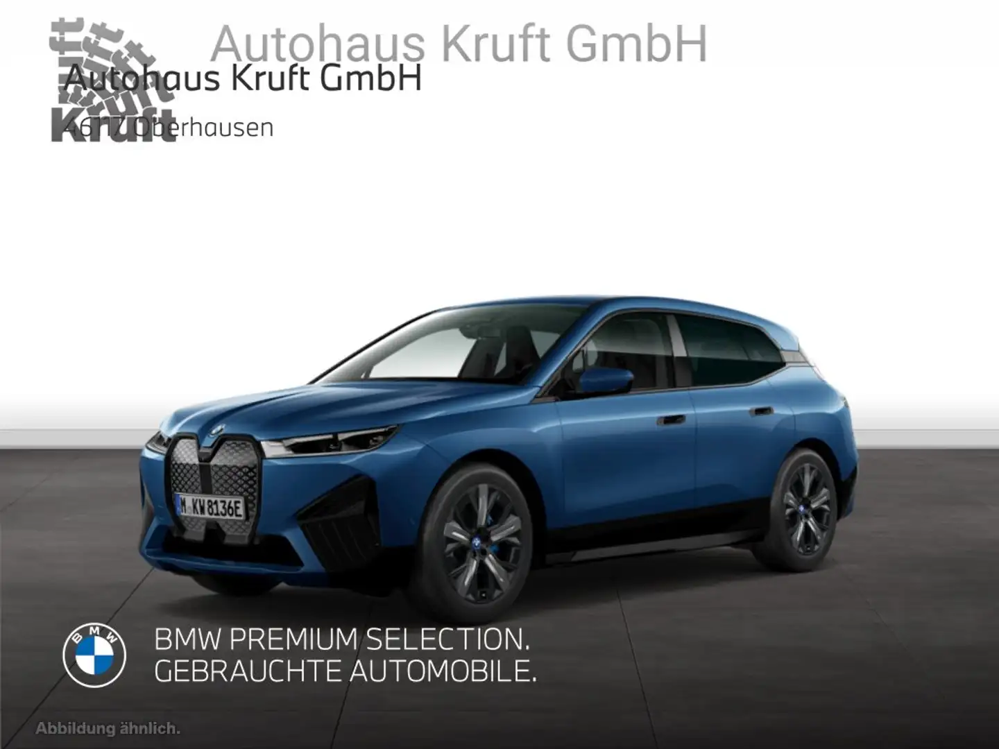 BMW iX xDrive40 SPORTPAKET+HUD+KAMERA+LM21+DAB Modrá - 2