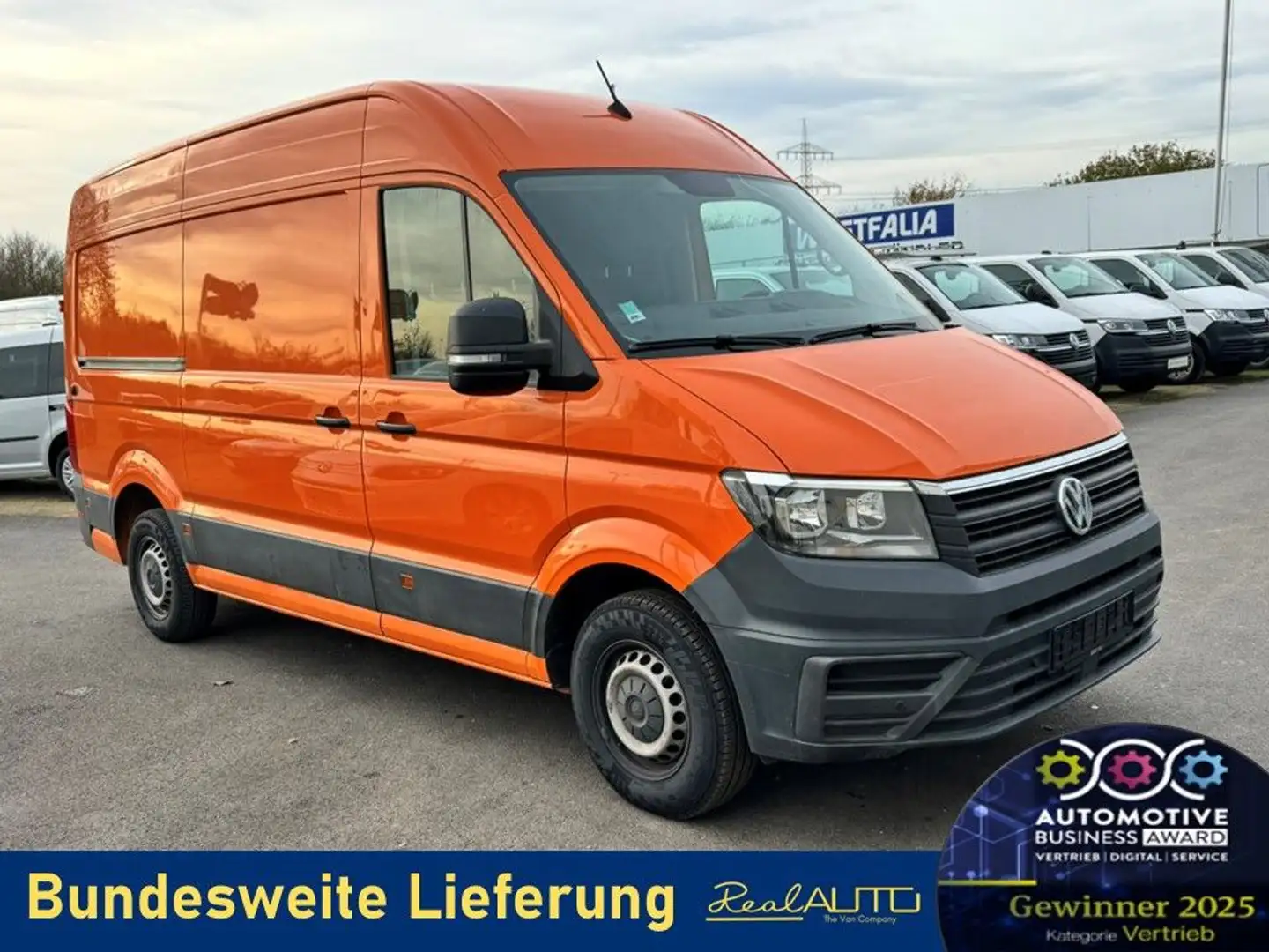 Volkswagen Crafter Kasten 35 MR L2H2 Klima*NAVI*Tempomat Orange - 1