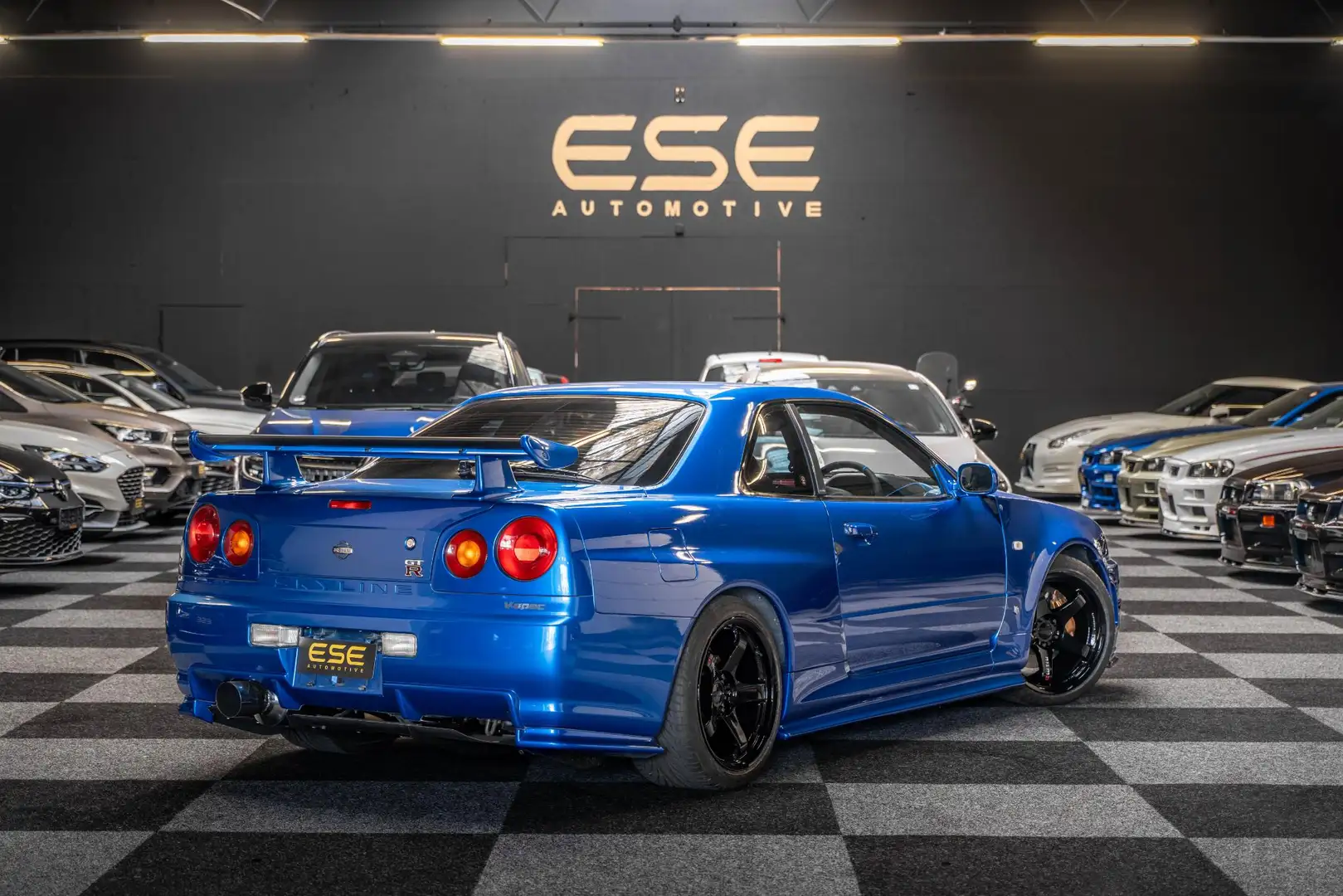Nissan Skyline R34 GTR V-spec Bayside Blue Blauw - 2