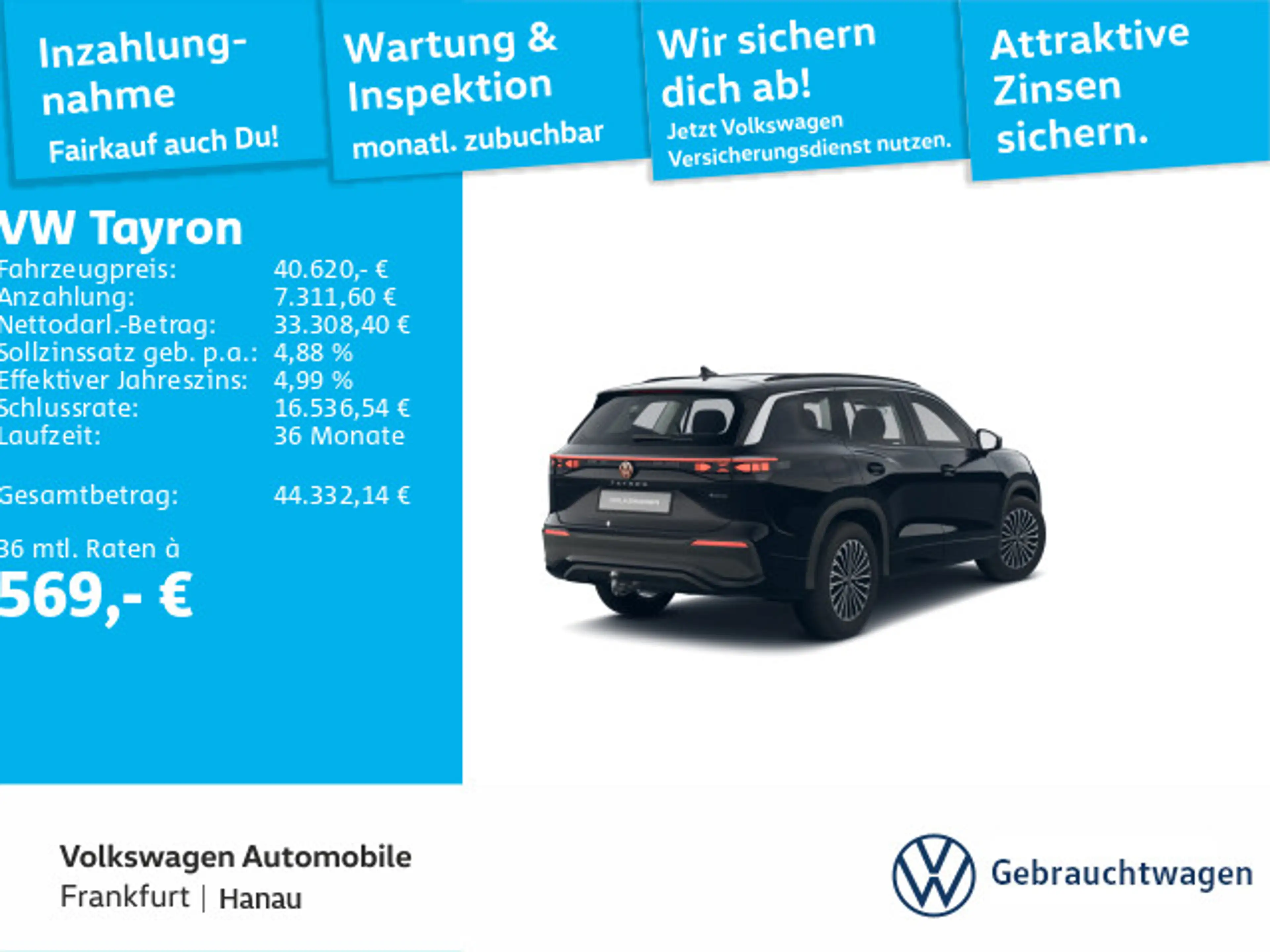 Volkswagen Tayron 2.0 TDI DSG 4MOTION MATRIX*SHZ*ACC*360° — photo 2