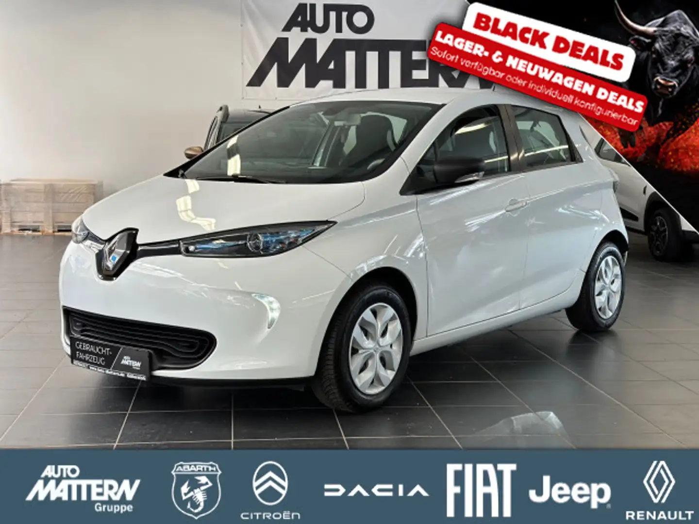 Renault ZOE Zoe Life ZE 40 nur 18136 km Batteriemiete BlackD Blanc - 1