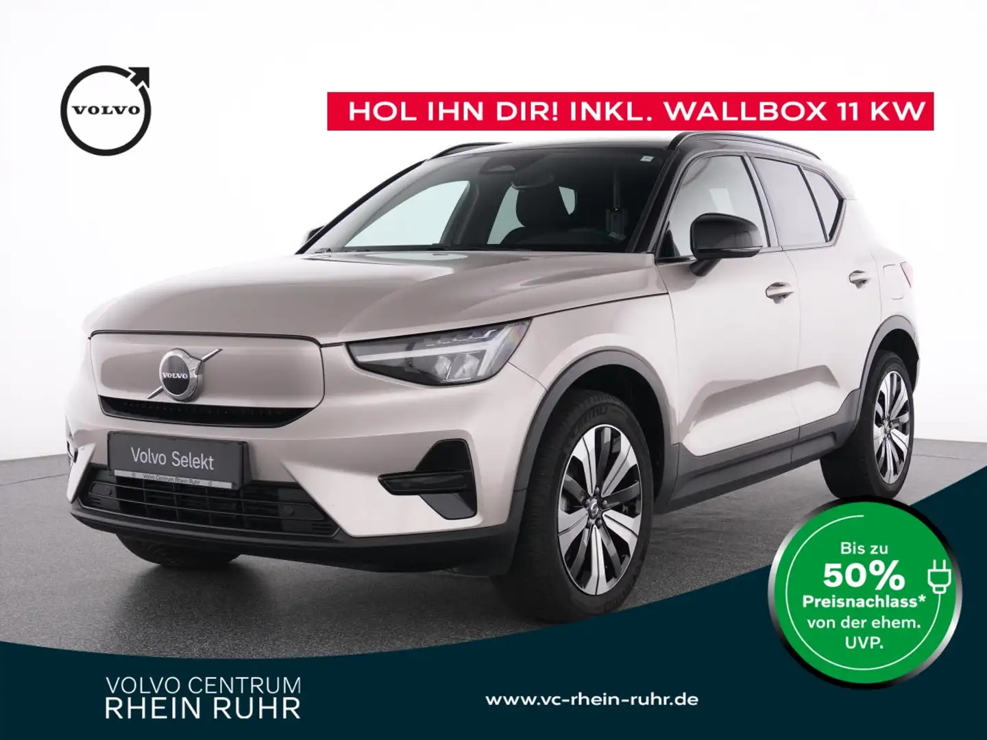 Volvo XC40 PURE ELECTRIC CORE CORE STANDHZ+KAMERA+LM19+MET+ Gold - 1