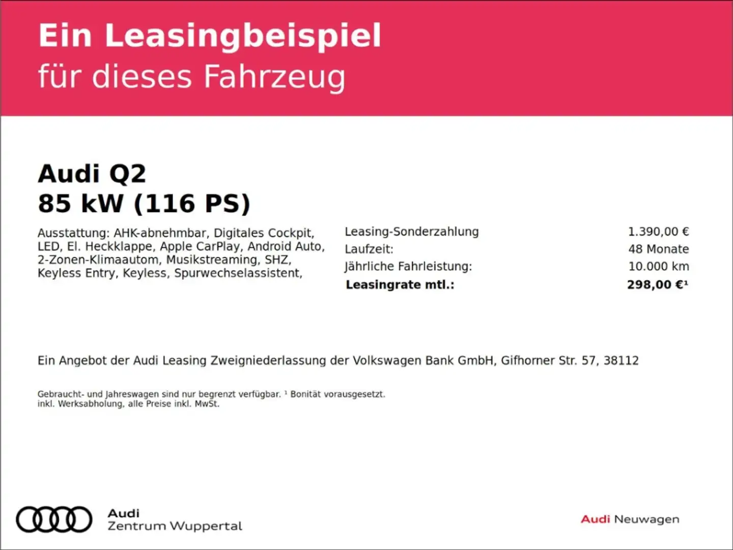 Audi Q2 30 TFS Anhängerkupl. Apple Car Play Digitales LED Grau - 2