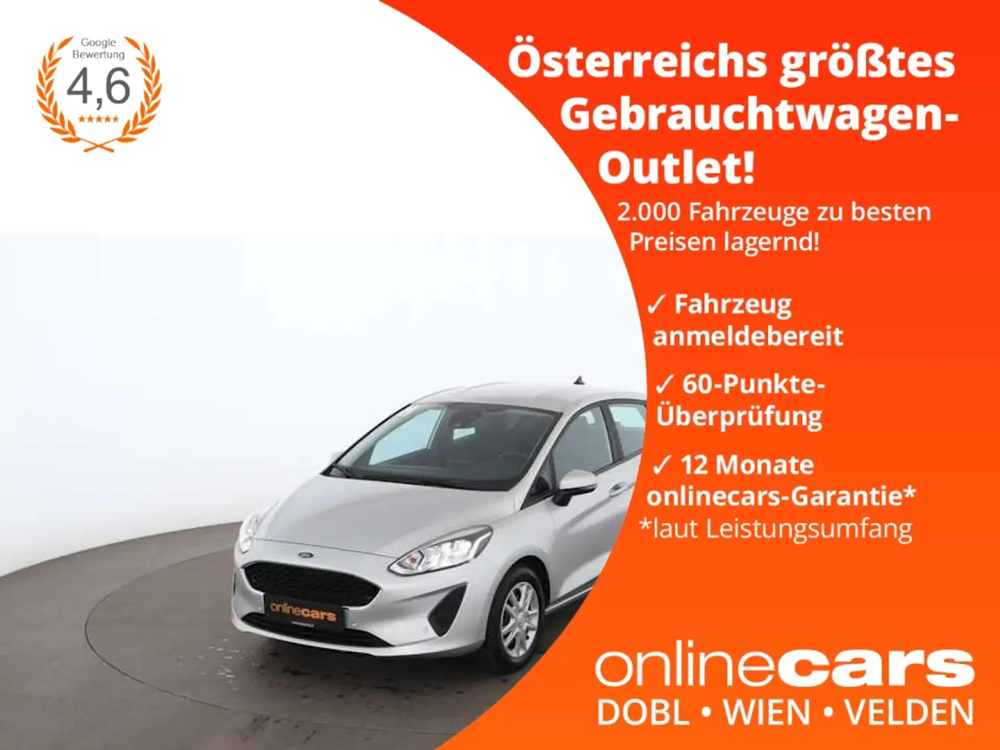 Ford Fiesta 1.1 Cool & Connect NAVI SITZHZG TEMP PDC Silber - 1