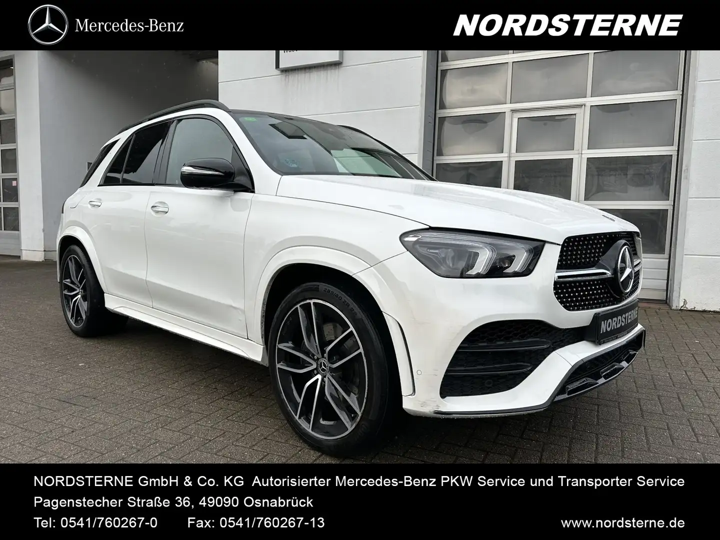 Mercedes-Benz GLE 400 GLE 400 d 4MATIC AMG Pano Bur. 360 Night Memory Weiß - 1