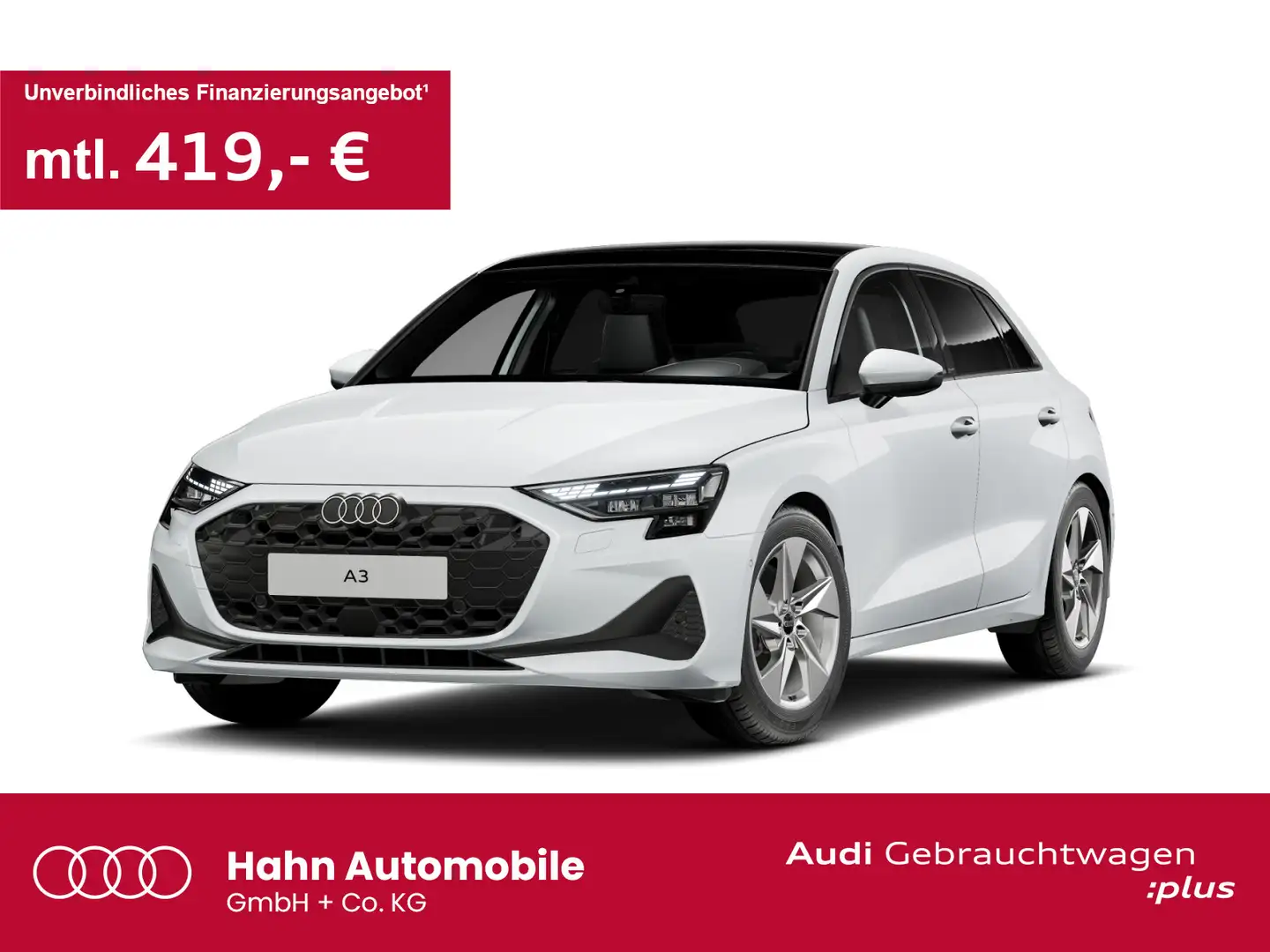 Audi A3 30 TDI Matrix Navi CAM Standh Pano Weiß - 1