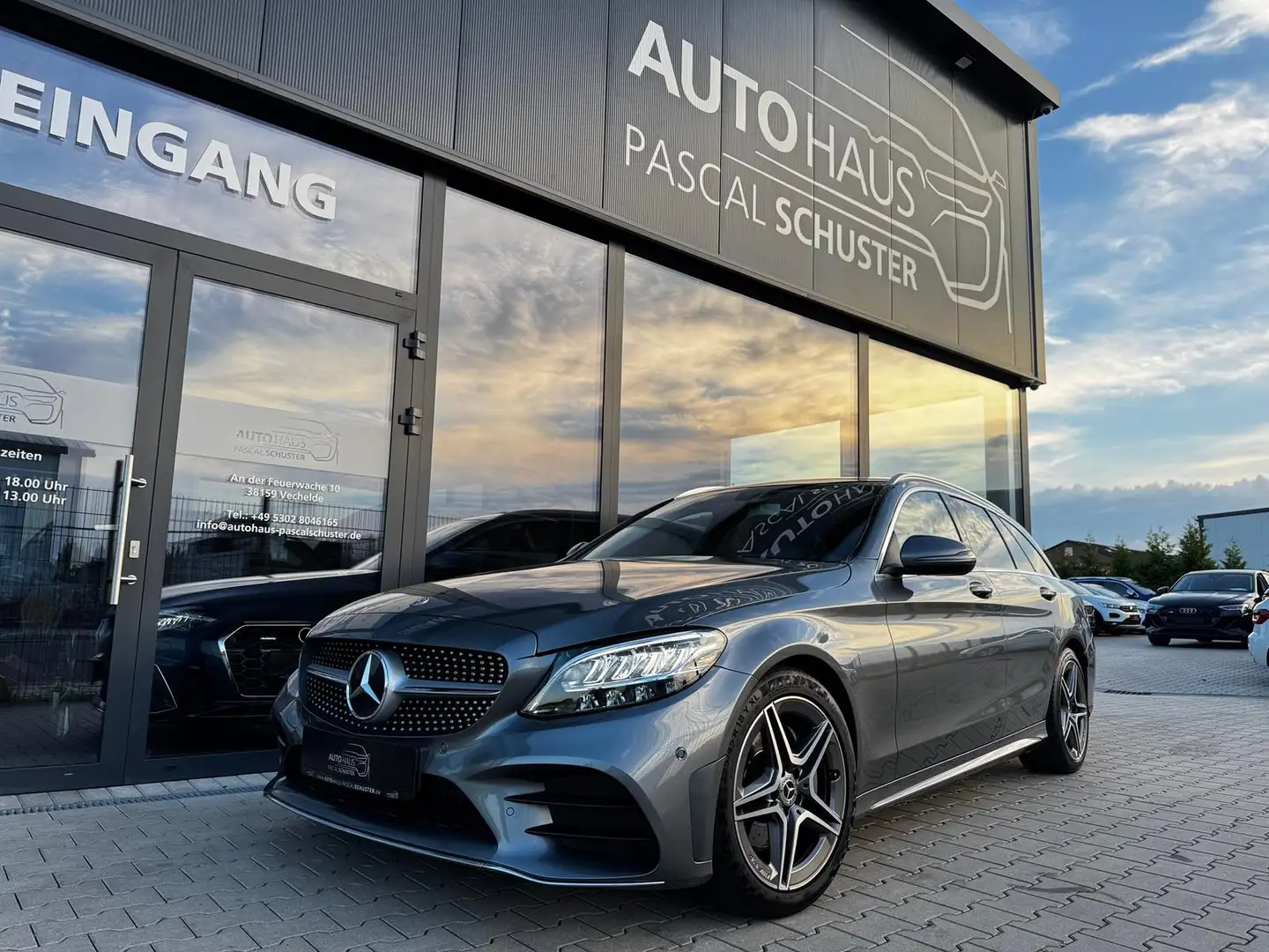 Mercedes-Benz C 220 d T Modell/AMG-LINE/LED/NAVI/LEDER/ Grijs - 1