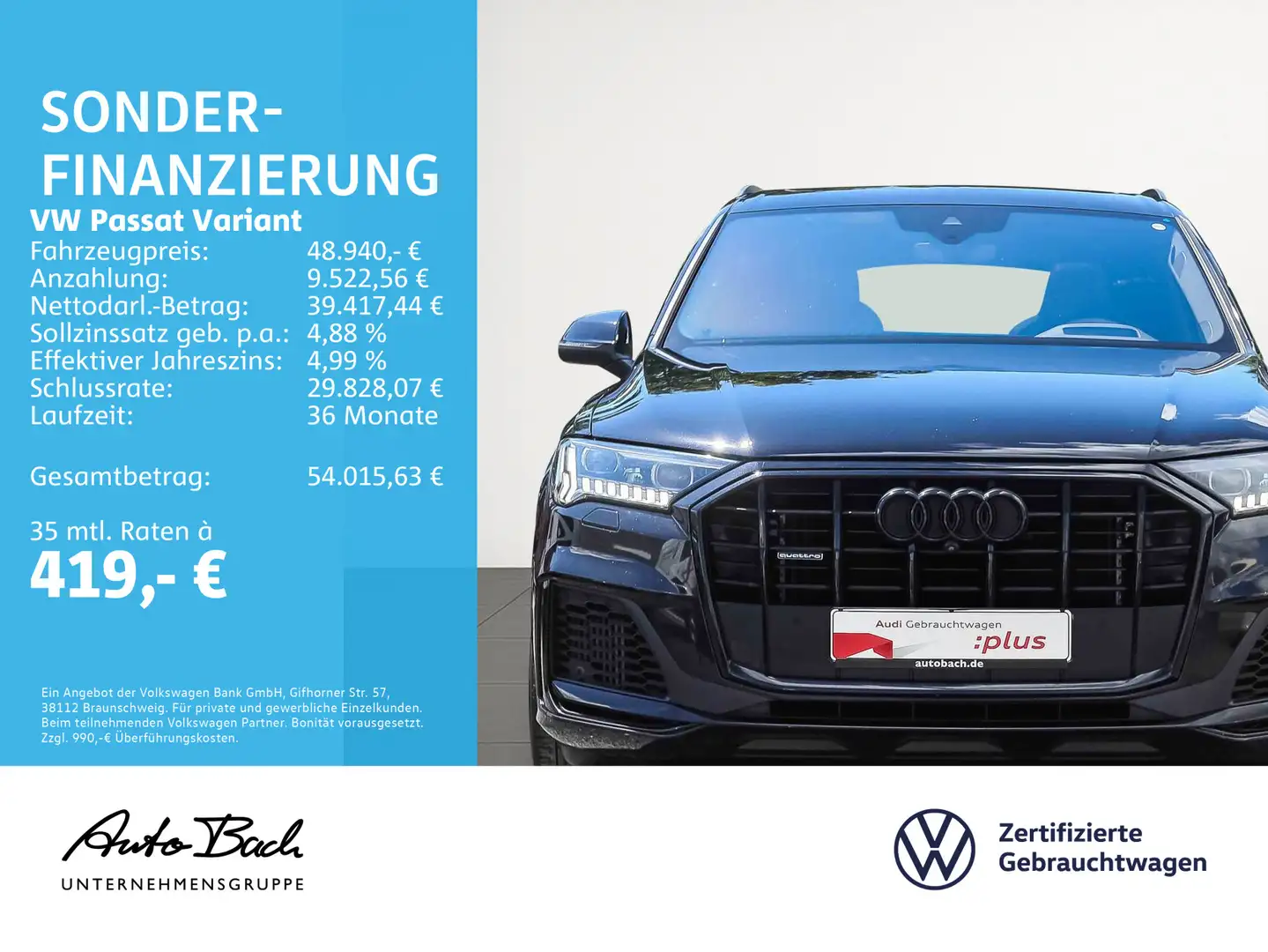 Volkswagen Passat Variant 2.0 TDI DSG R-Line, 4MOTION, Matr Grau - 2