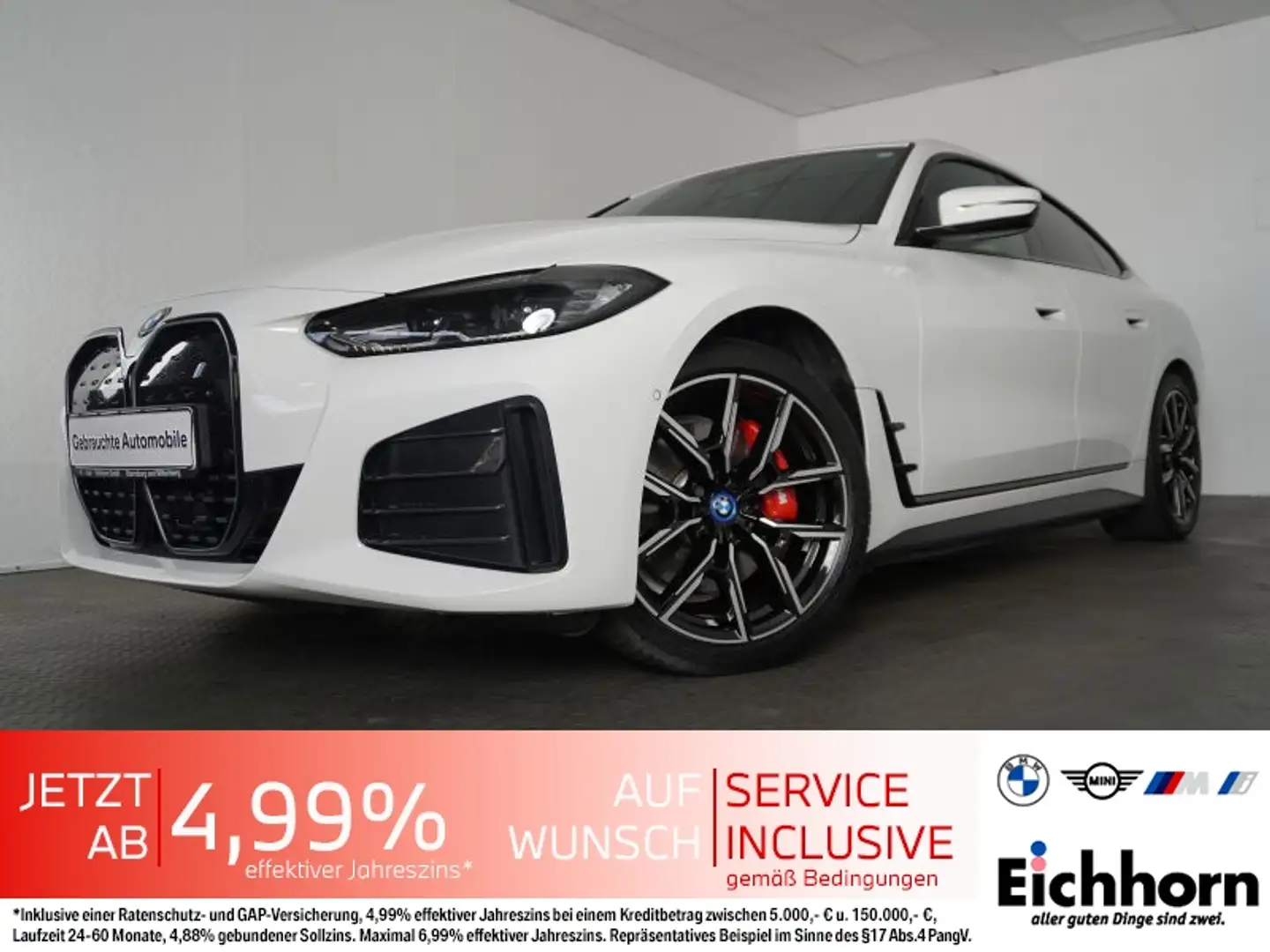 BMW i4 eDrive40 M Sport *EGSD.H&K HiFi.LiveCockProf. Weiß - 1