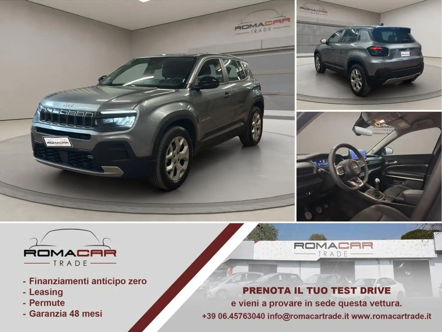 Jeep Avenger 1.2 Turbo 100 CV MHEV ALTITUDE Gris - 1