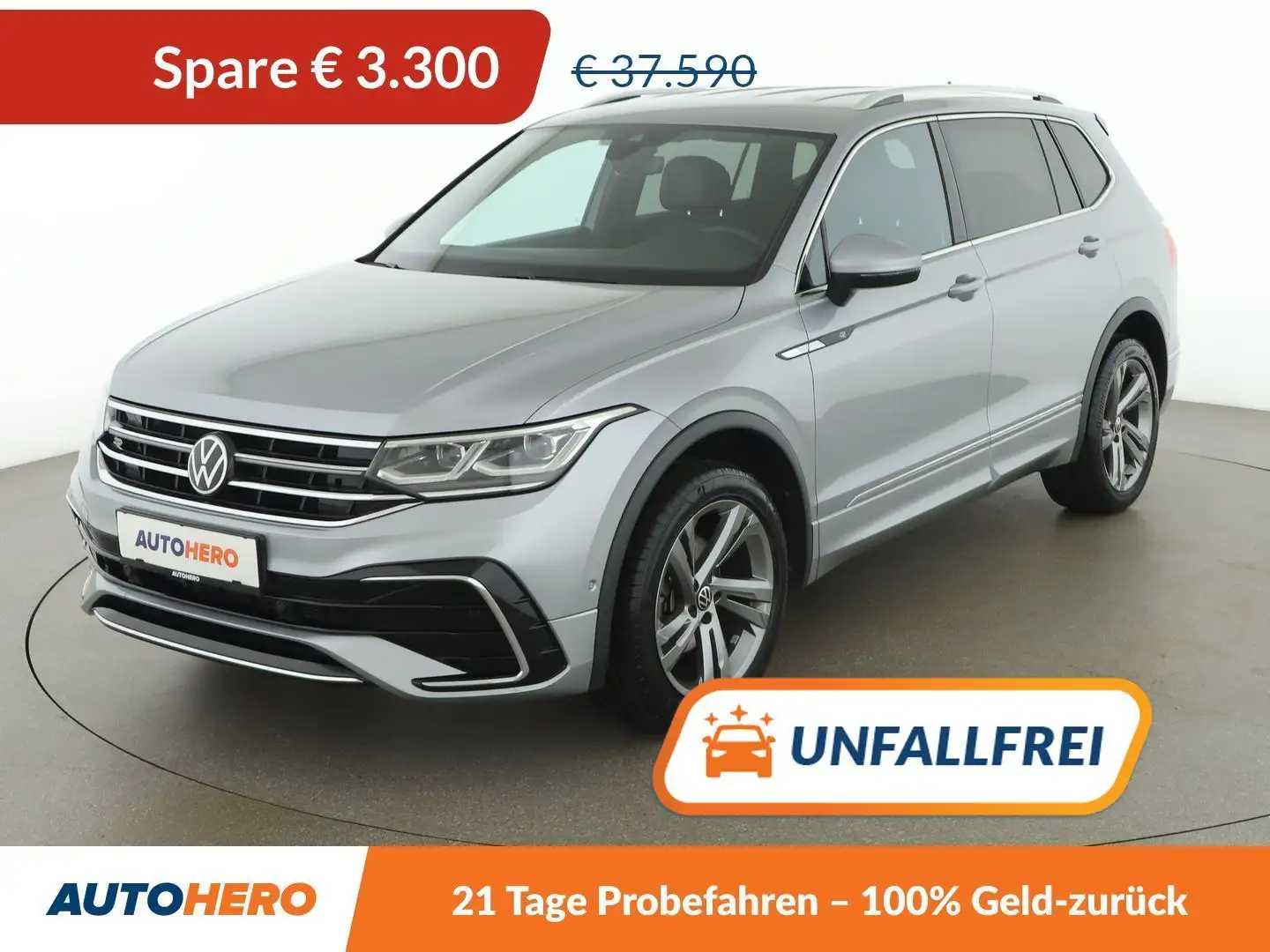 Volkswagen Tiguan Allspace 2.0 TDI R-Line Aut. *LED*ACC*NAVI*CAM*SPUR*TOT*BT* Gris - 1