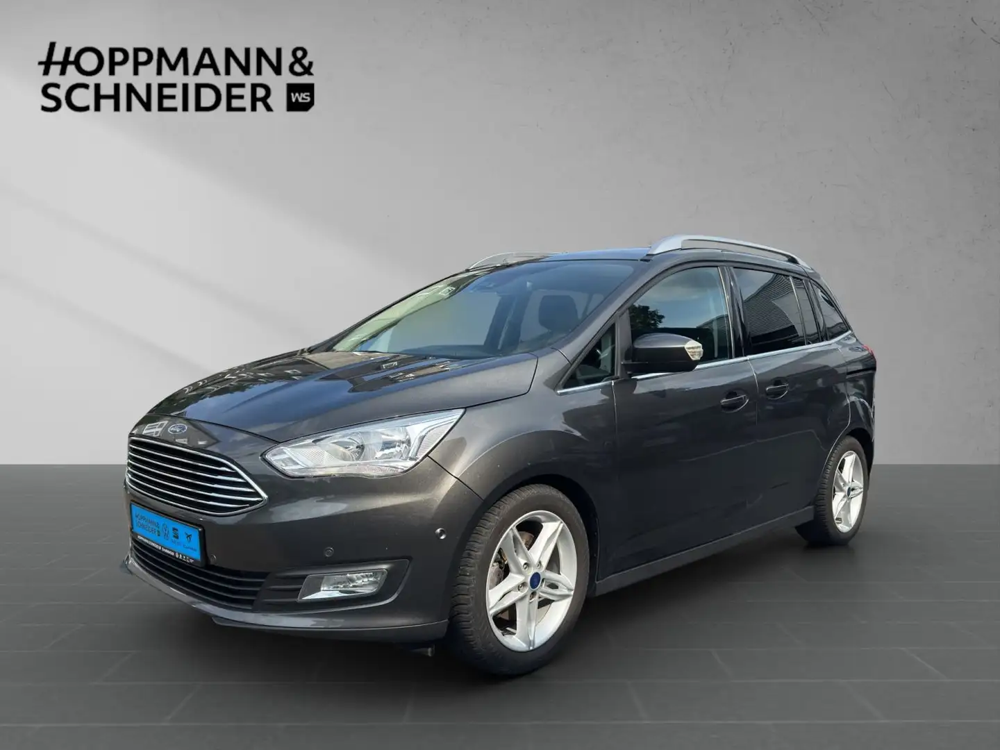 Ford C-Max 1.0 EcoBoost Grand Titanium-Navi-GRA-APS Gris - 1