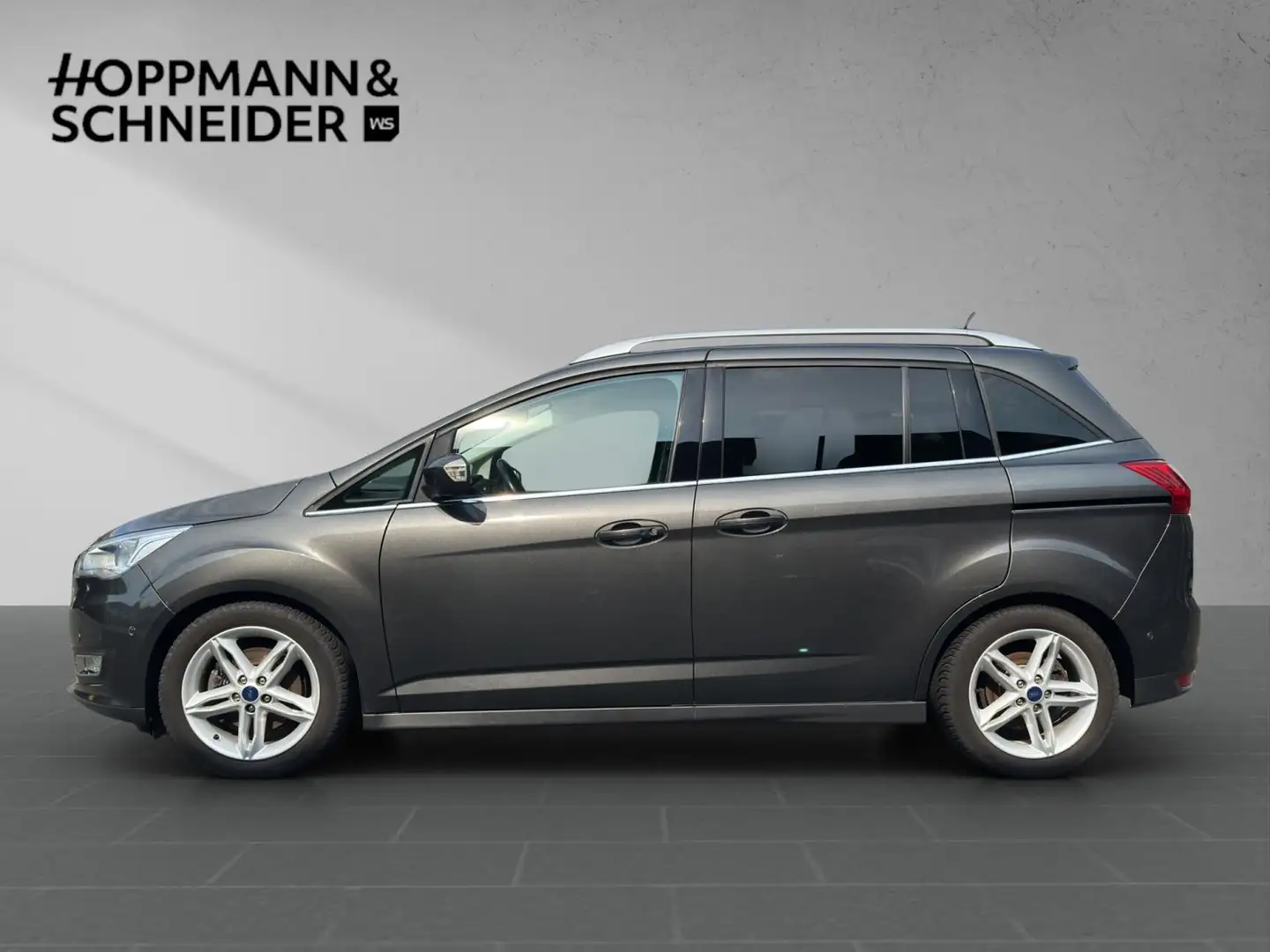 Ford C-Max 1.0 EcoBoost Grand Titanium-Navi-GRA-APS Gris - 2