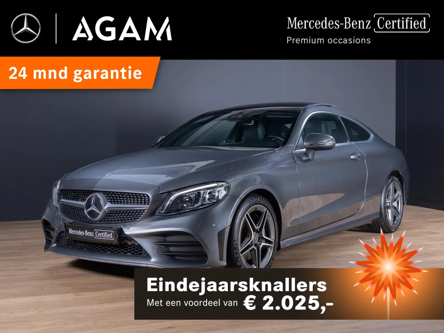 Mercedes-Benz C 300 Coupé Sport Edition Panorama dak Grigio - 1