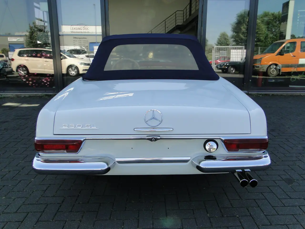 Mercedes-Benz 230 SL PAGODE W113 DEUTSCHES FAHRZEUG LEDER ROT, foto 7