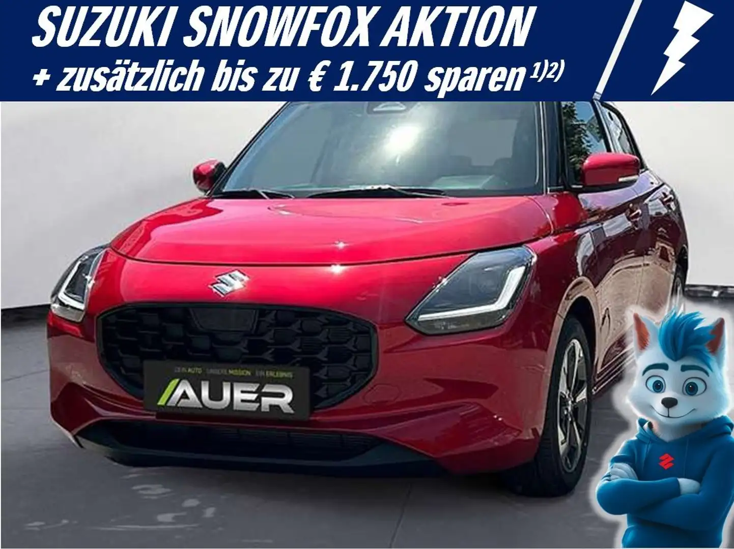 Suzuki Swift 1,2 Hybrid Flash | ab 16.740,- Rot - 1