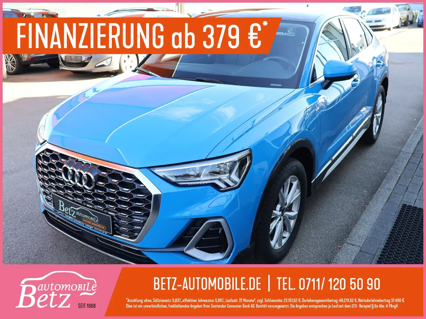 Audi Q3 Sportback 45 TFSI e S line LED RFK ACC Blau - 1