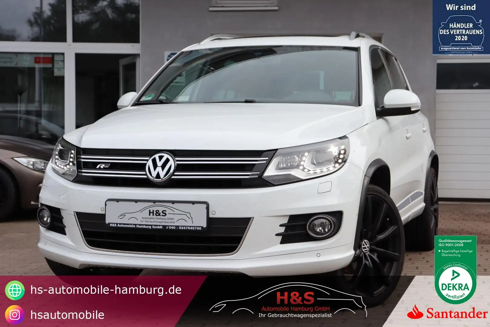 Volkswagen Tiguan 2.0 TDI R-LINE 4Motion Panorama Weiß - 1