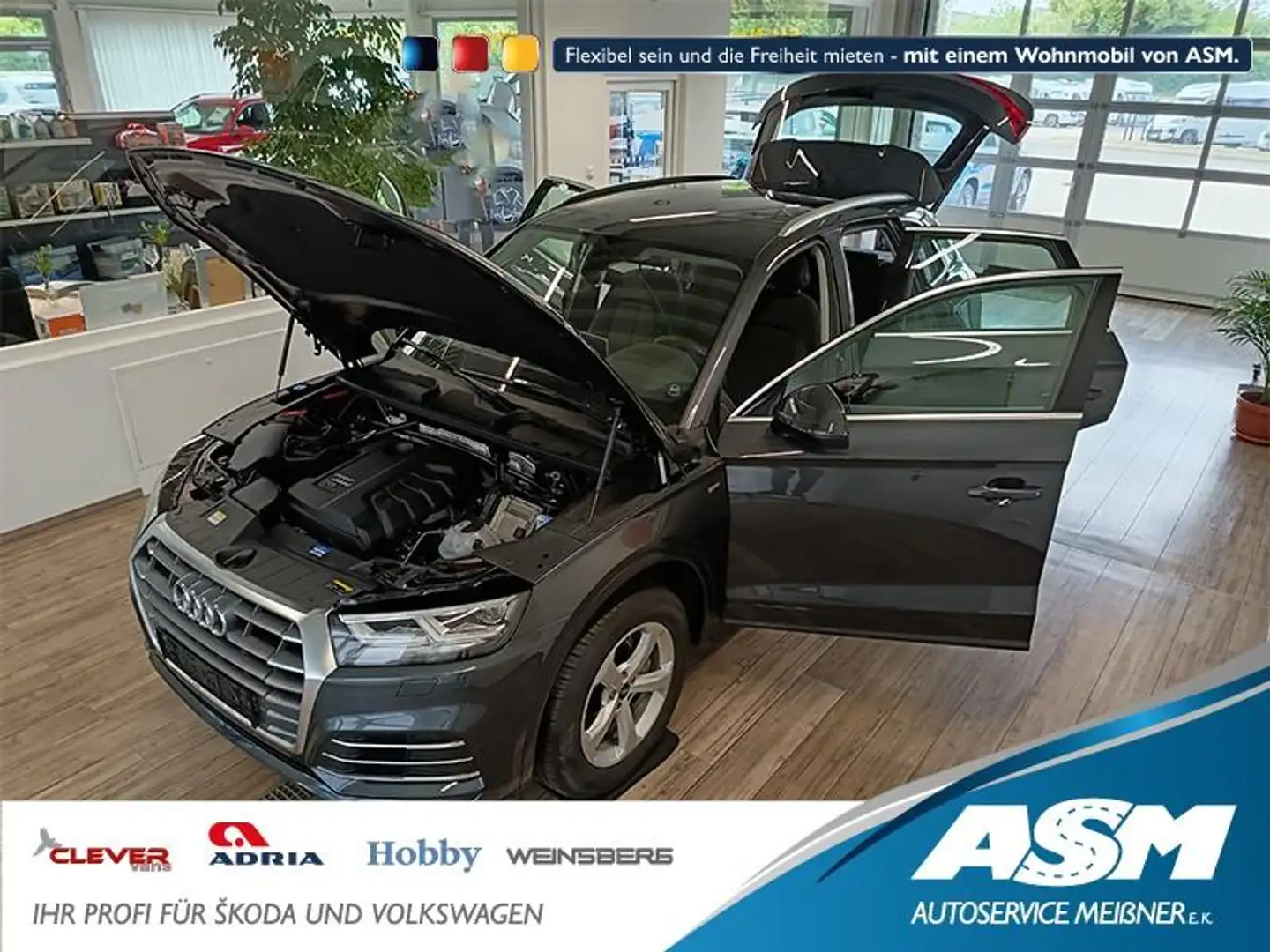 Audi Q5 40 TDI Quattro S-Line*AHK*NAVI*LED*R-KAM*DAB* Grigio - 1