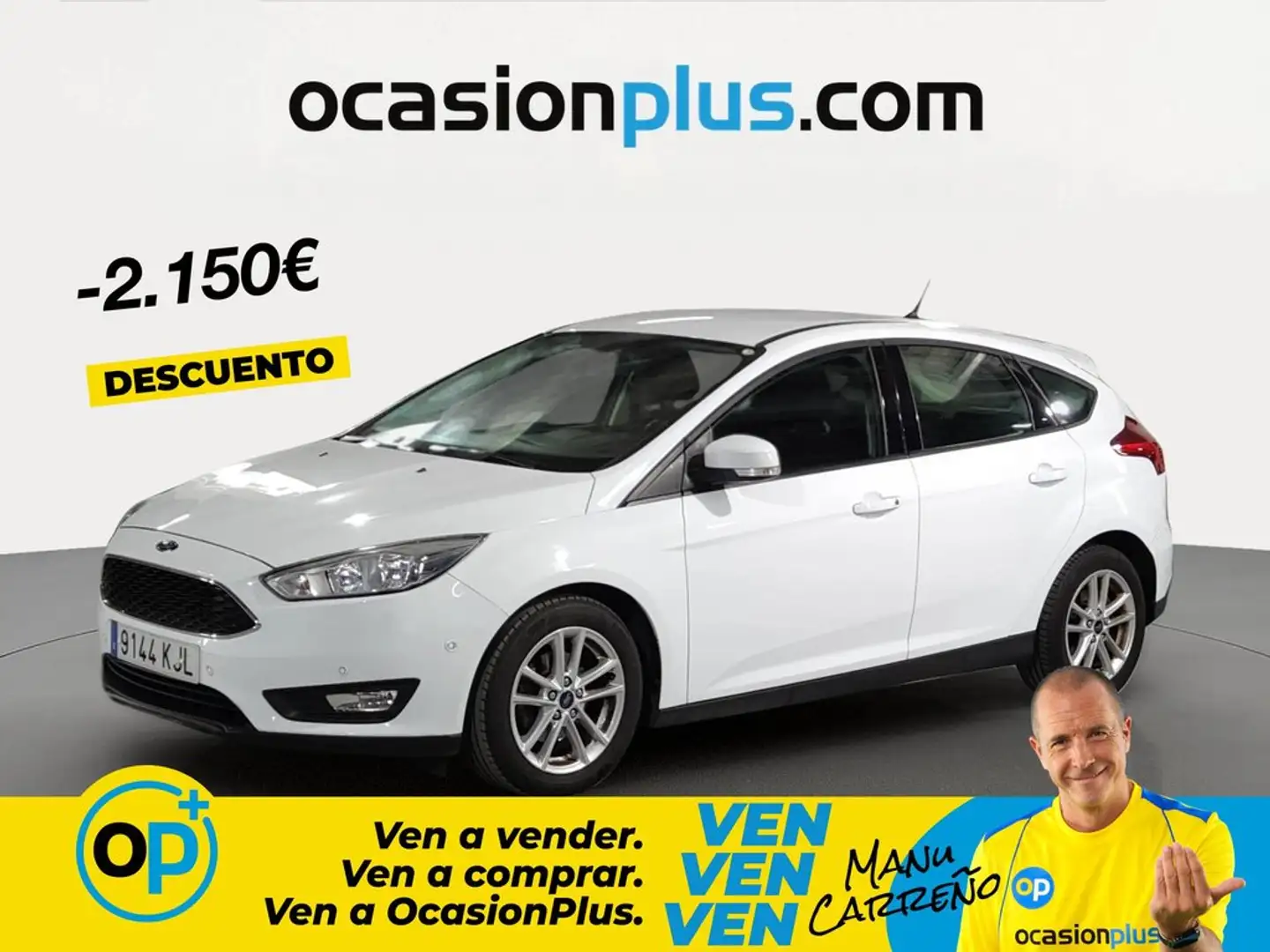 Ford Focus 1.0 Ecoboost Auto-S&S Business 125 Blanco - 1