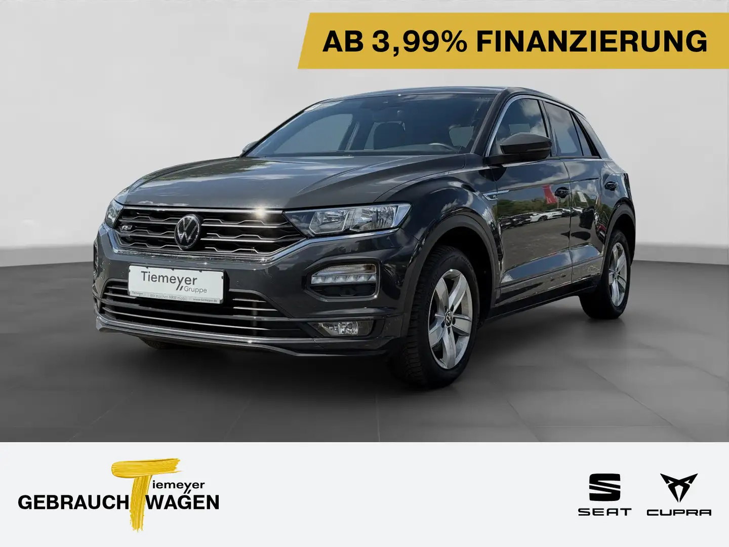 Volkswagen T-Roc TSI DSG 4M R-LINE ACC LM19 AHK Gris - 1