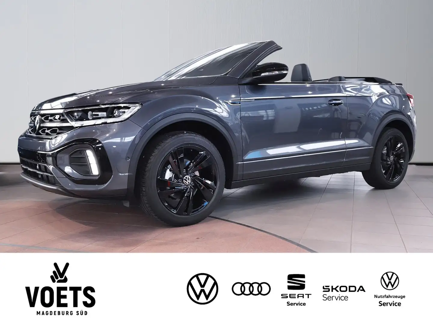Volkswagen T-Roc Cabriolet R-Line 1.5 l TSI OPF DSG NAVI Gris - 1