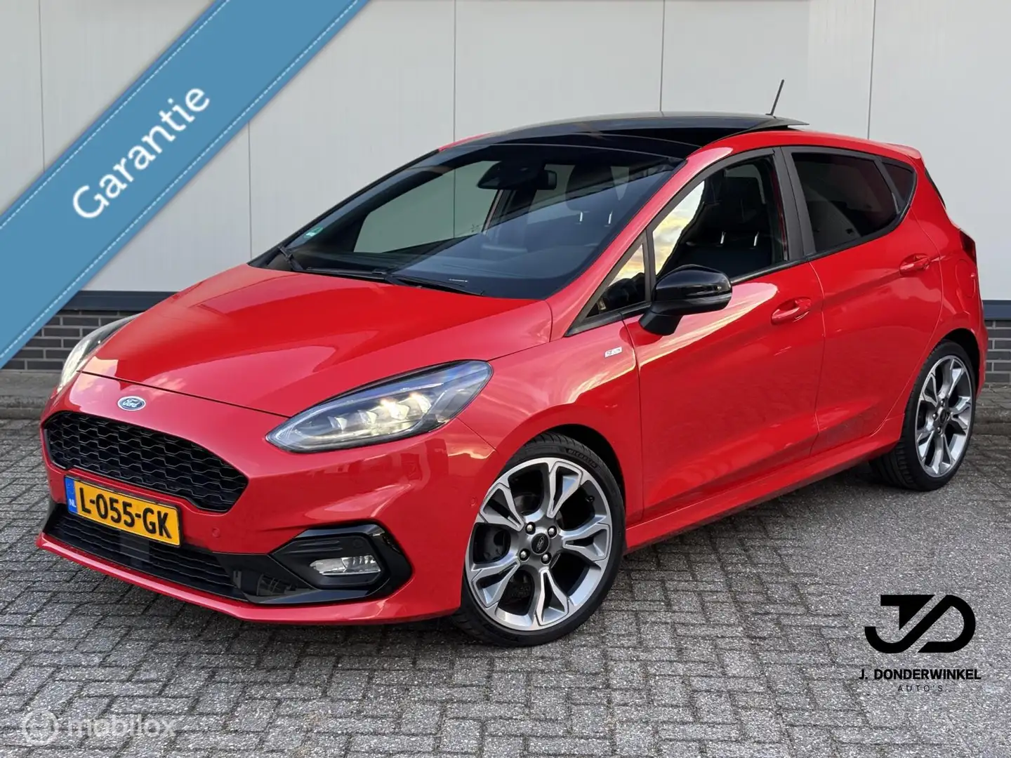 Ford Fiesta 1.0 125PK ST Line AUTOMAAT PANO LEDER Dealer OH. Rood - 1