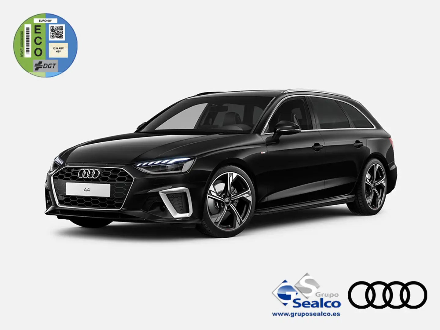 Audi A4 Avant 35 TDI Black line S tronic 120kW Noir - 1